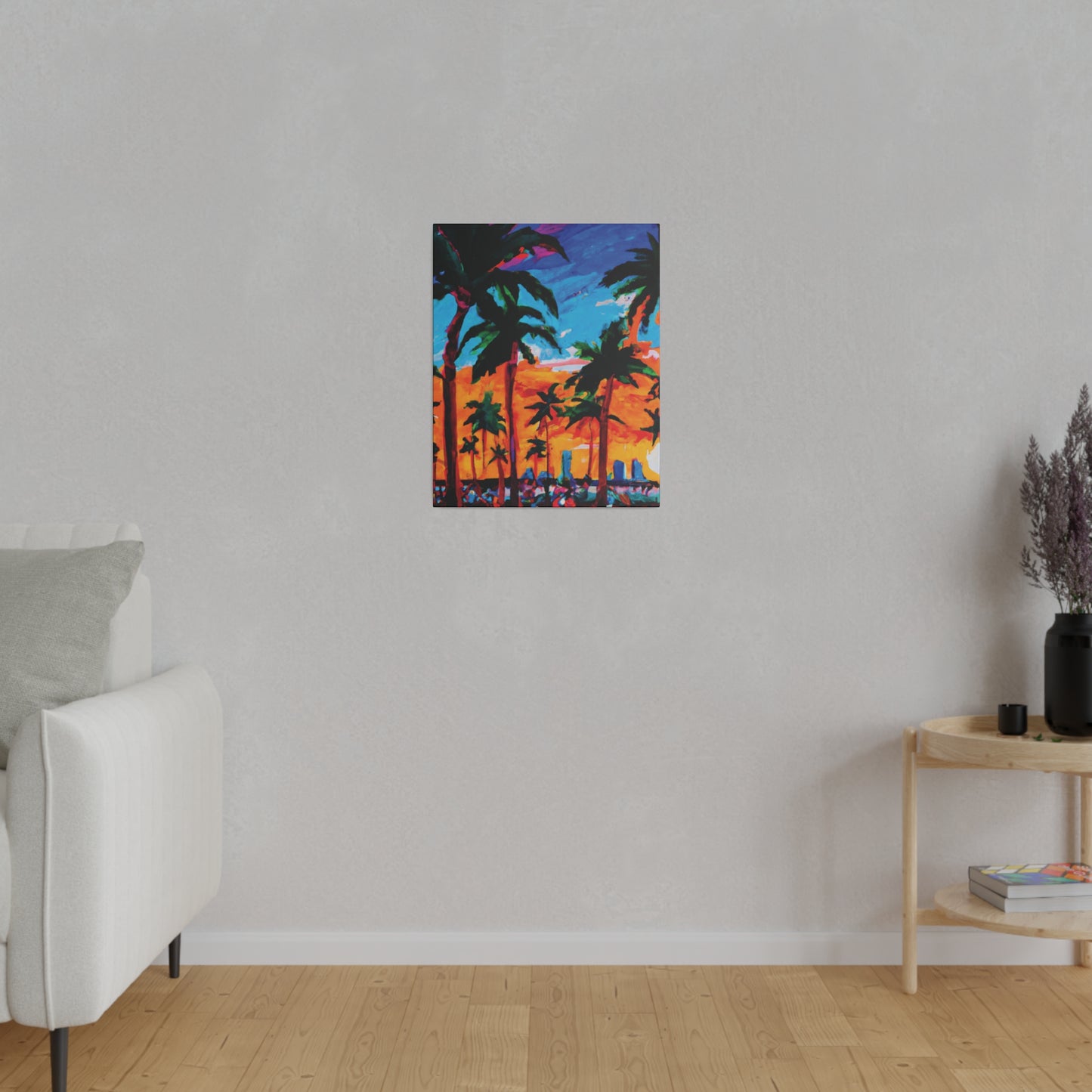 8453X - Miami Beach Sunset Painting Print | Miami | Beach | Sunset | Poster | Home Decor | Wall Art | Canvas