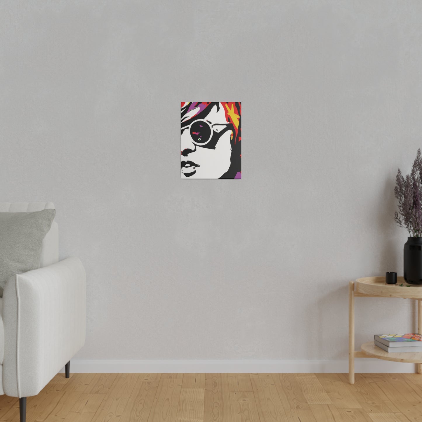 199N - Rockstar Painting Print | Face | Abstract | Poster | Home Decor | Wall Art | Music Art | Canvas