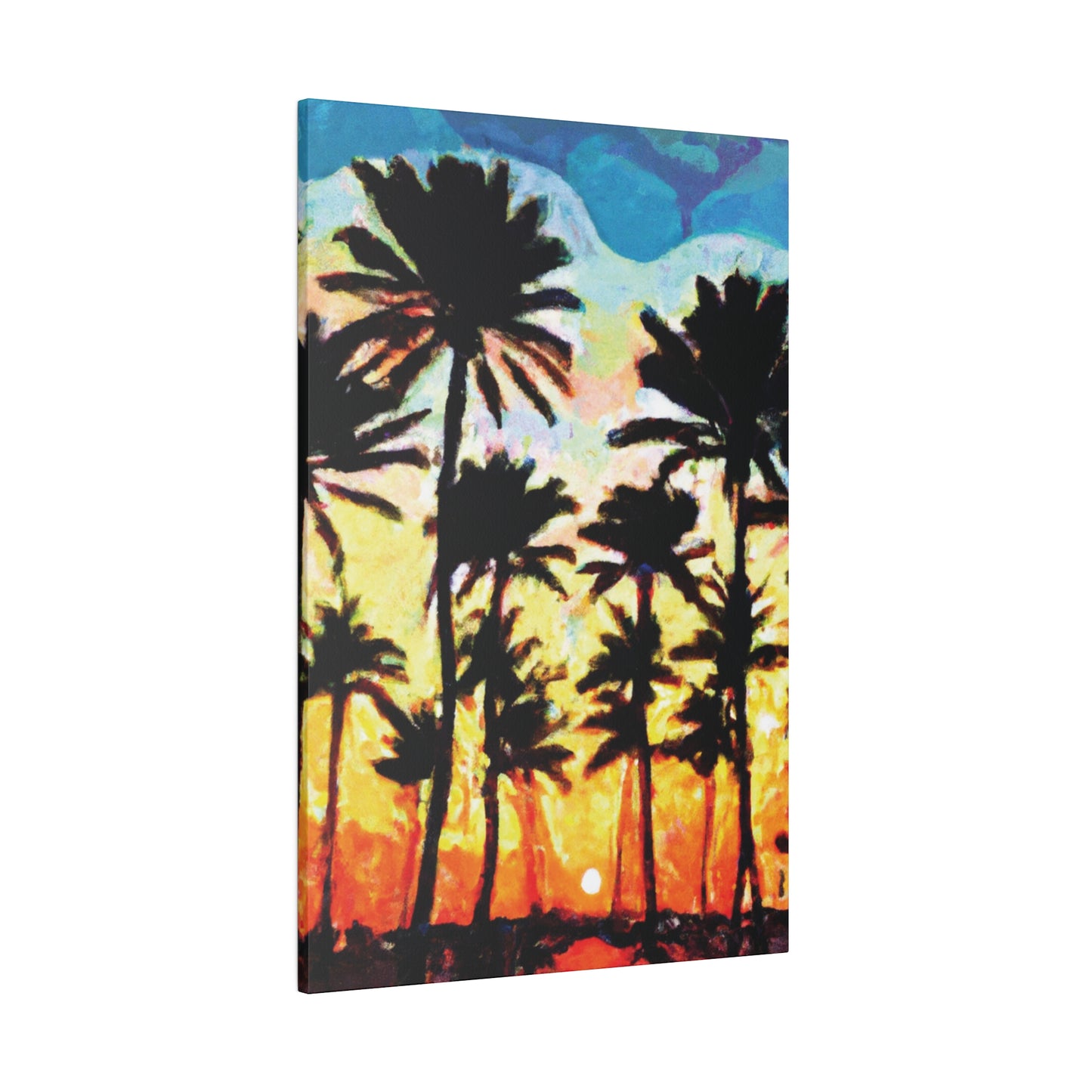 4555V - Miami Beach Sunset Painting Print | Miami | Beach | Sunset | Poster | Home Decor | Wall Art | Canvas