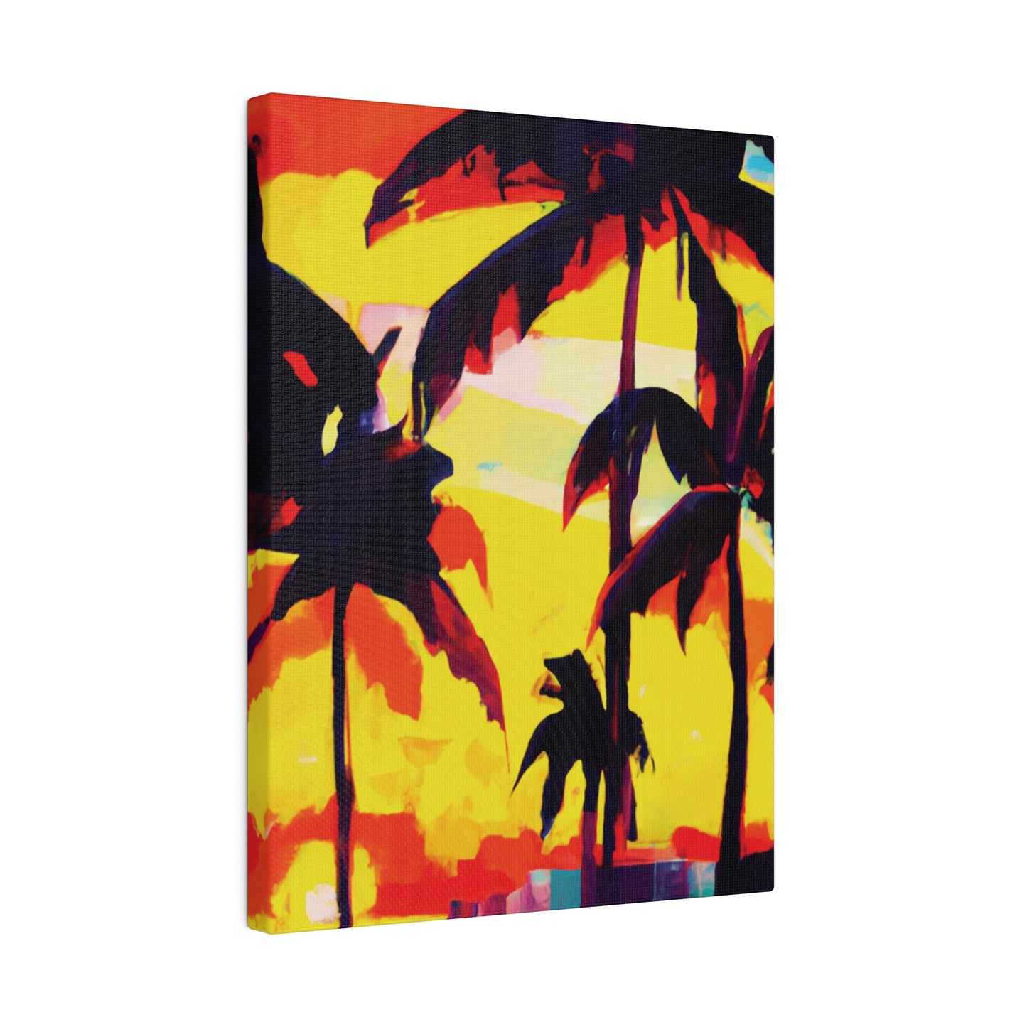 7643G - Miami Beach Sunset Painting Print | Miami | Beach | Sunset | Poster | Home Decor | Wall Art | Canvas