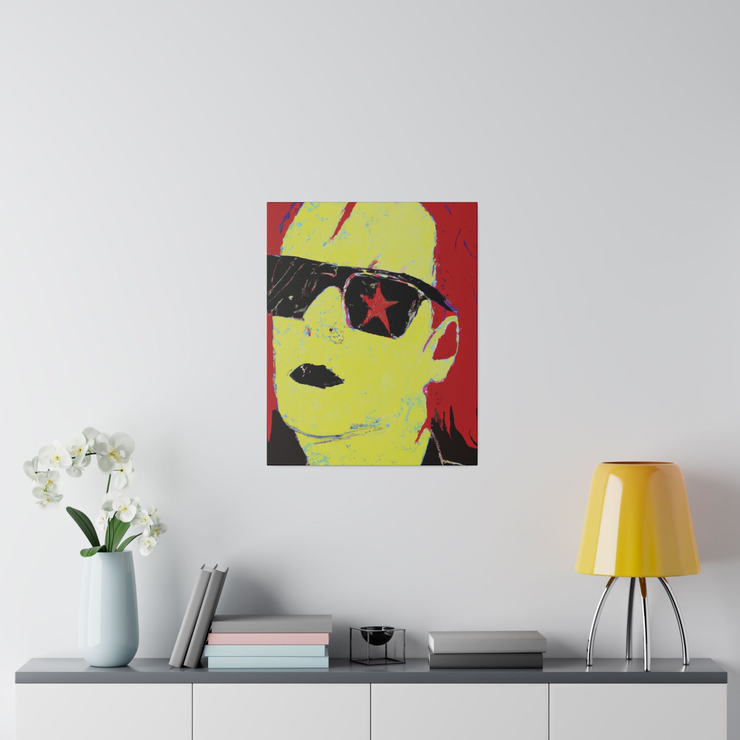 4792S - Rockstar Painting Print | Face | Abstract | Poster | Home Decor | Wall Art | Music Art | Canvas