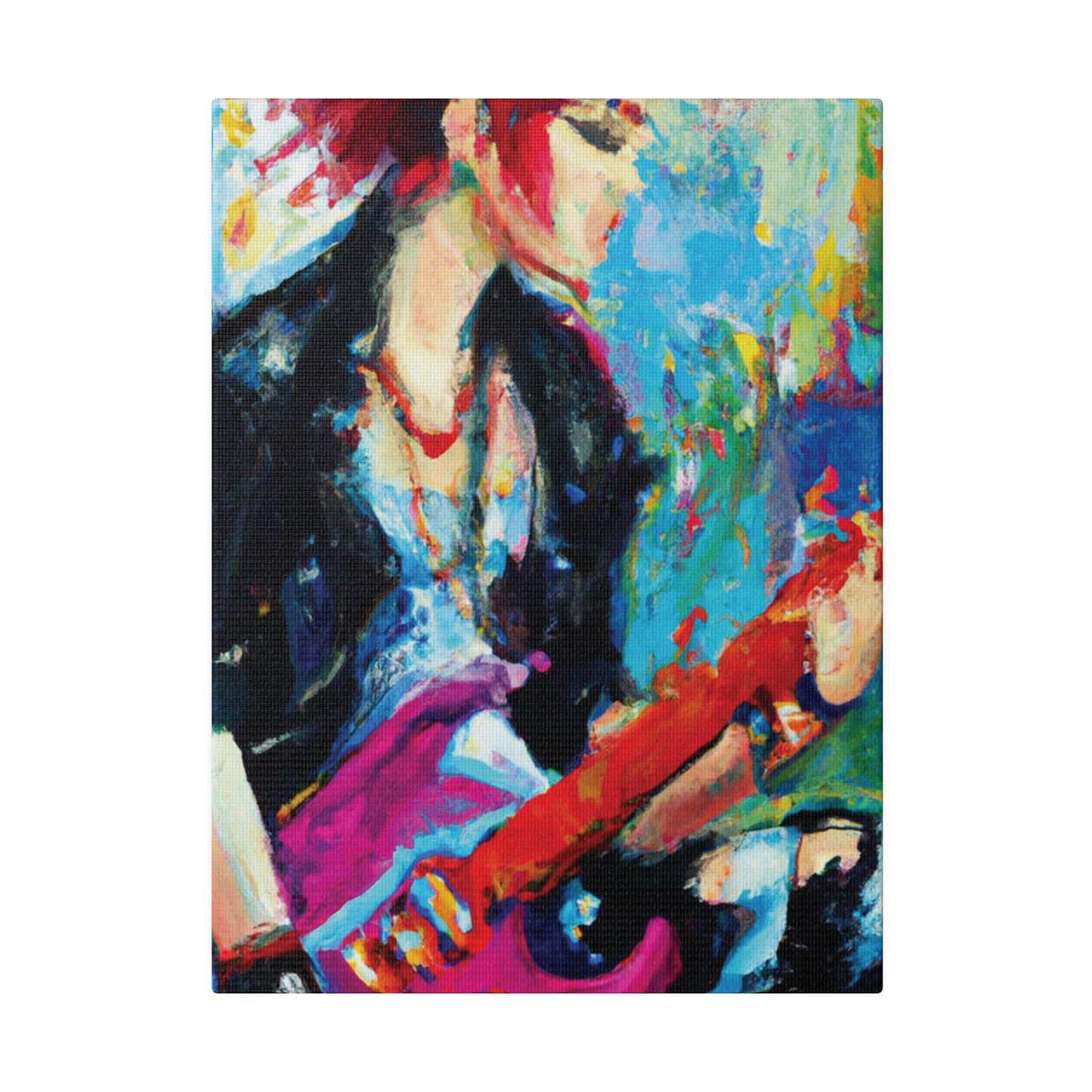 6476F - Rockstar Oil Painting Style Print | Poster | Home Decor | Wall Art | Music Art | Canvas