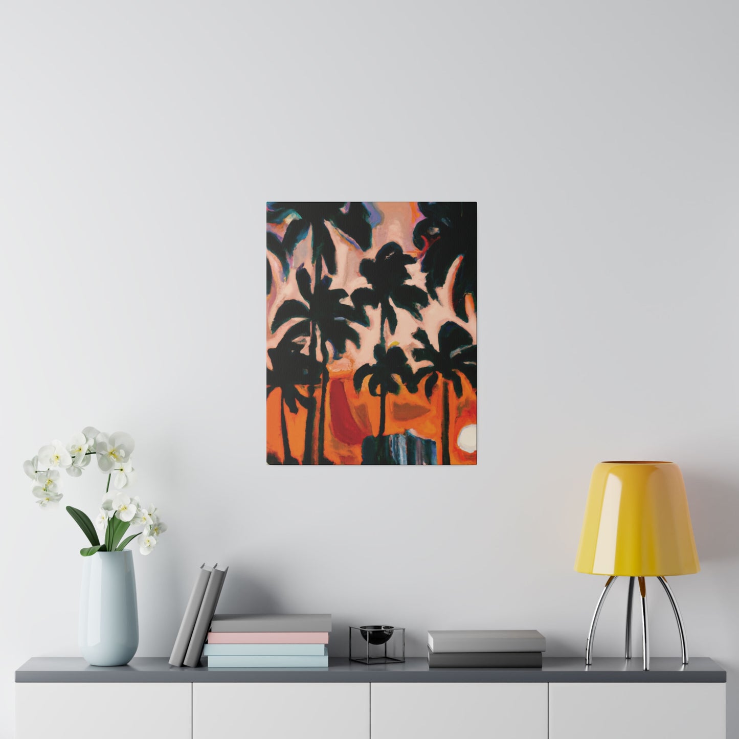 4317T - Miami Beach Sunset Painting Print | Miami | Beach | Sunset | Poster | Home Decor | Wall Art | Canvas