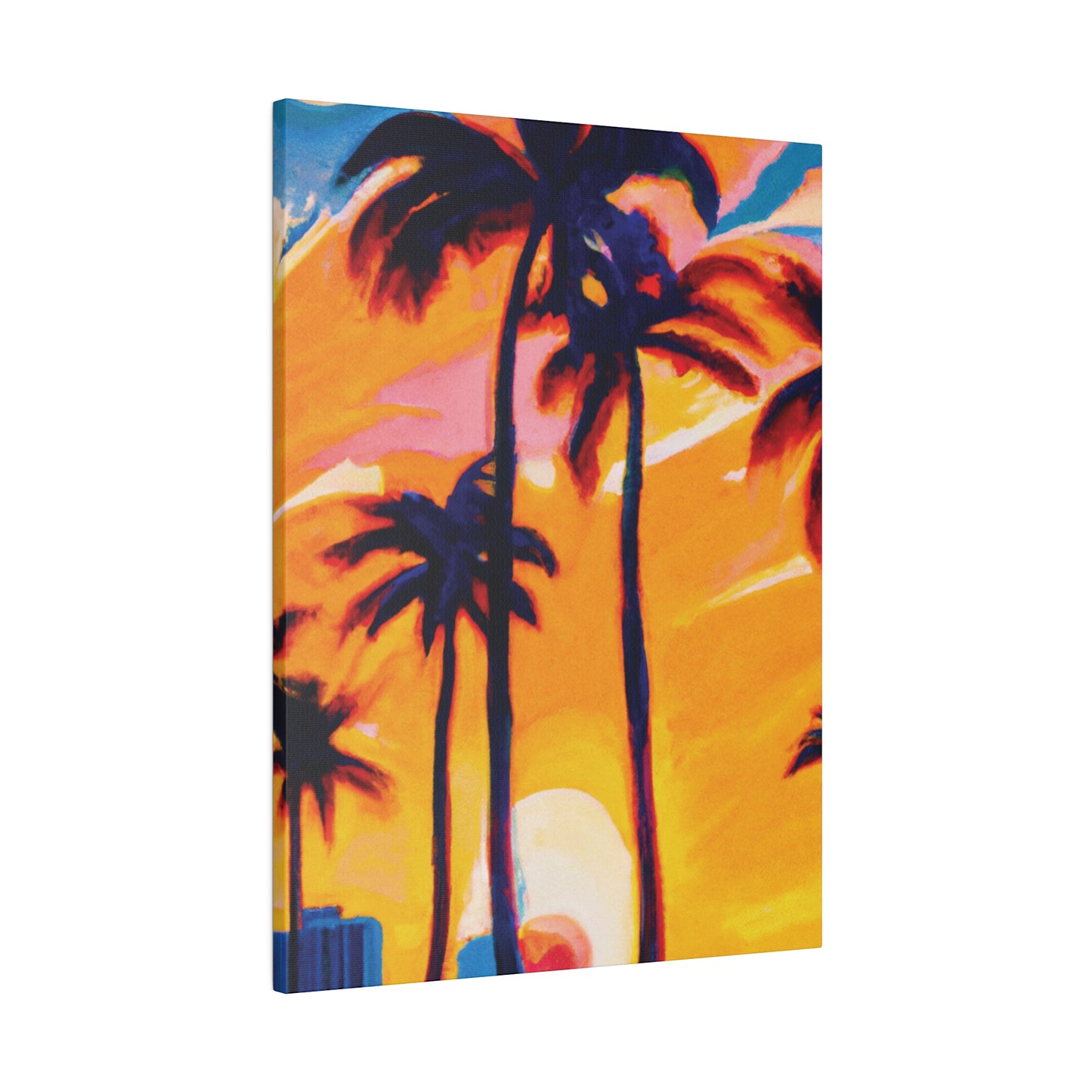 2067G - Miami Beach Sunset Painting Print | Miami | Beach | Sunset | Poster | Home Decor | Wall Art | Canvas