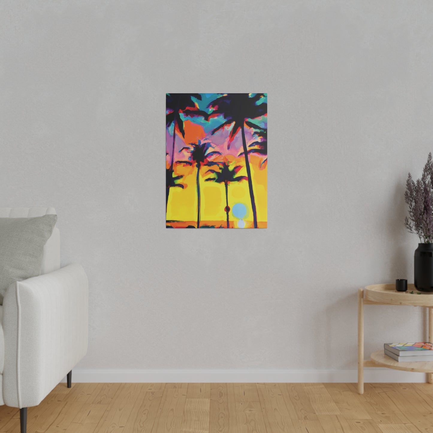 108K - Miami Beach Sunset Painting Print | Miami | Beach | Sunset | Poster | Home Decor | Wall Art | Canvas