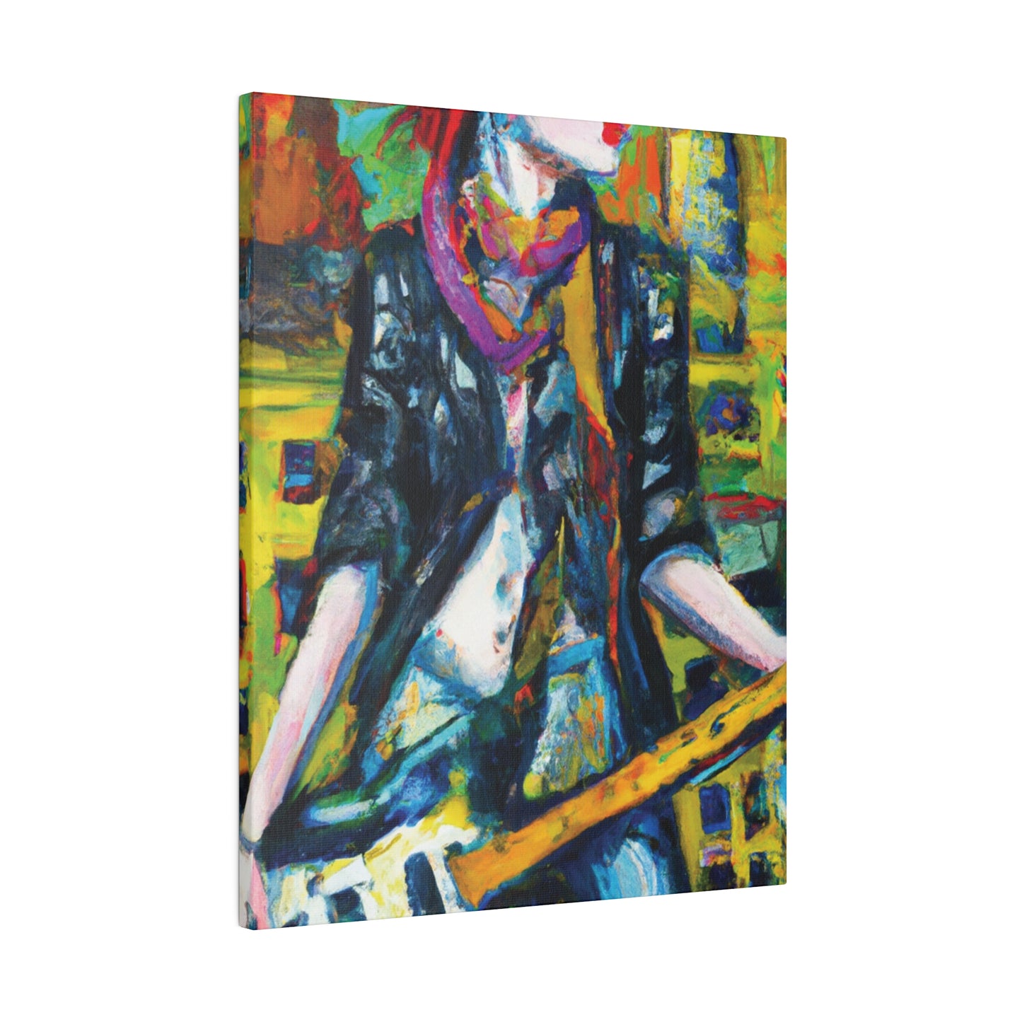 3589A - Rockstar Oil Painting Style Print | Poster | Home Decor | Wall Art | Music Art | Canvas