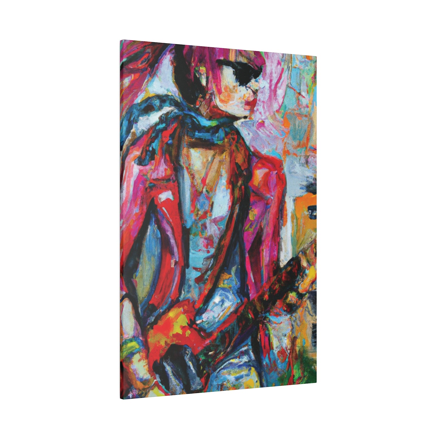 5694F - Rockstar Oil Painting Style Print | Poster | Home Decor | Wall Art | Music Art | Canvas