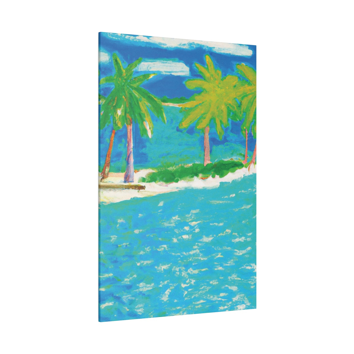 3271K - Bahamas Ocean Painting Print | Bahamas | Ocean | Beach | Poster | Home Decor | Wall Art | Canvas