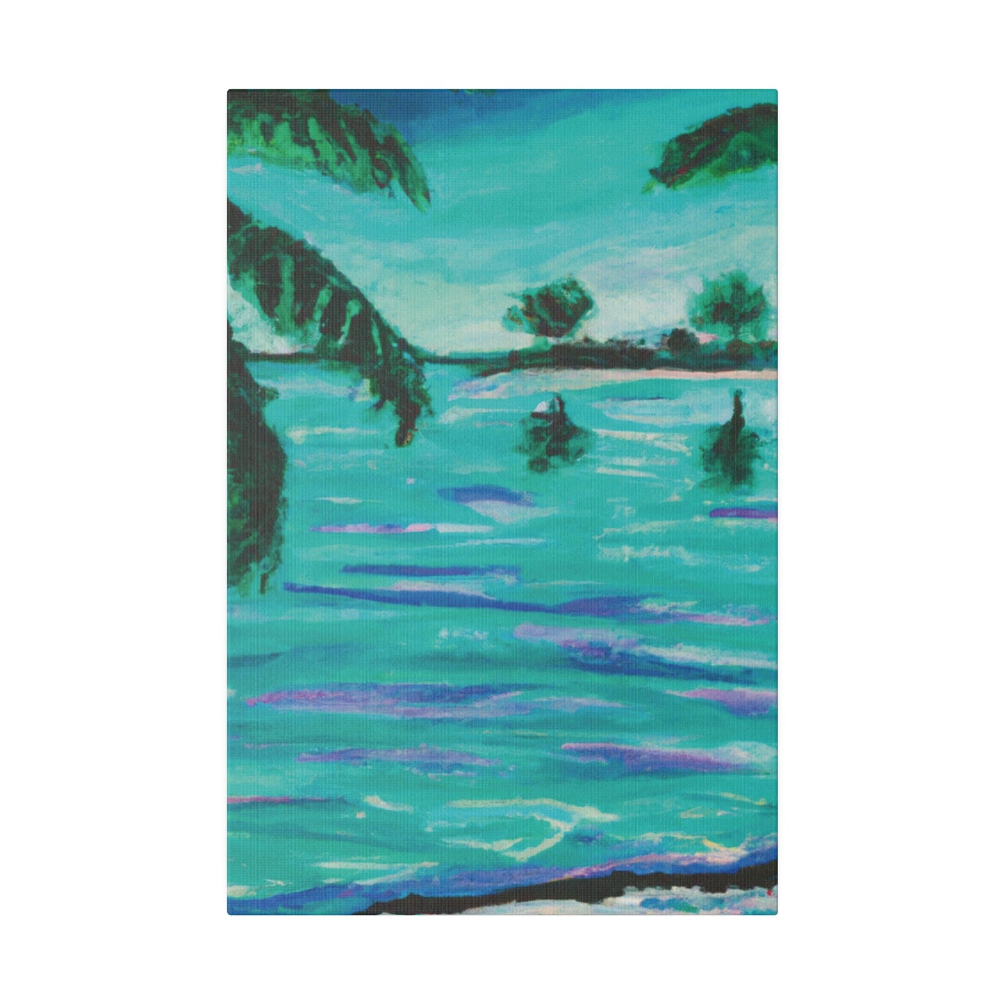 4157C - Bahamas Ocean Painting Print | Bahamas | Ocean | Beach | Poster | Home Decor | Wall Art | Canvas