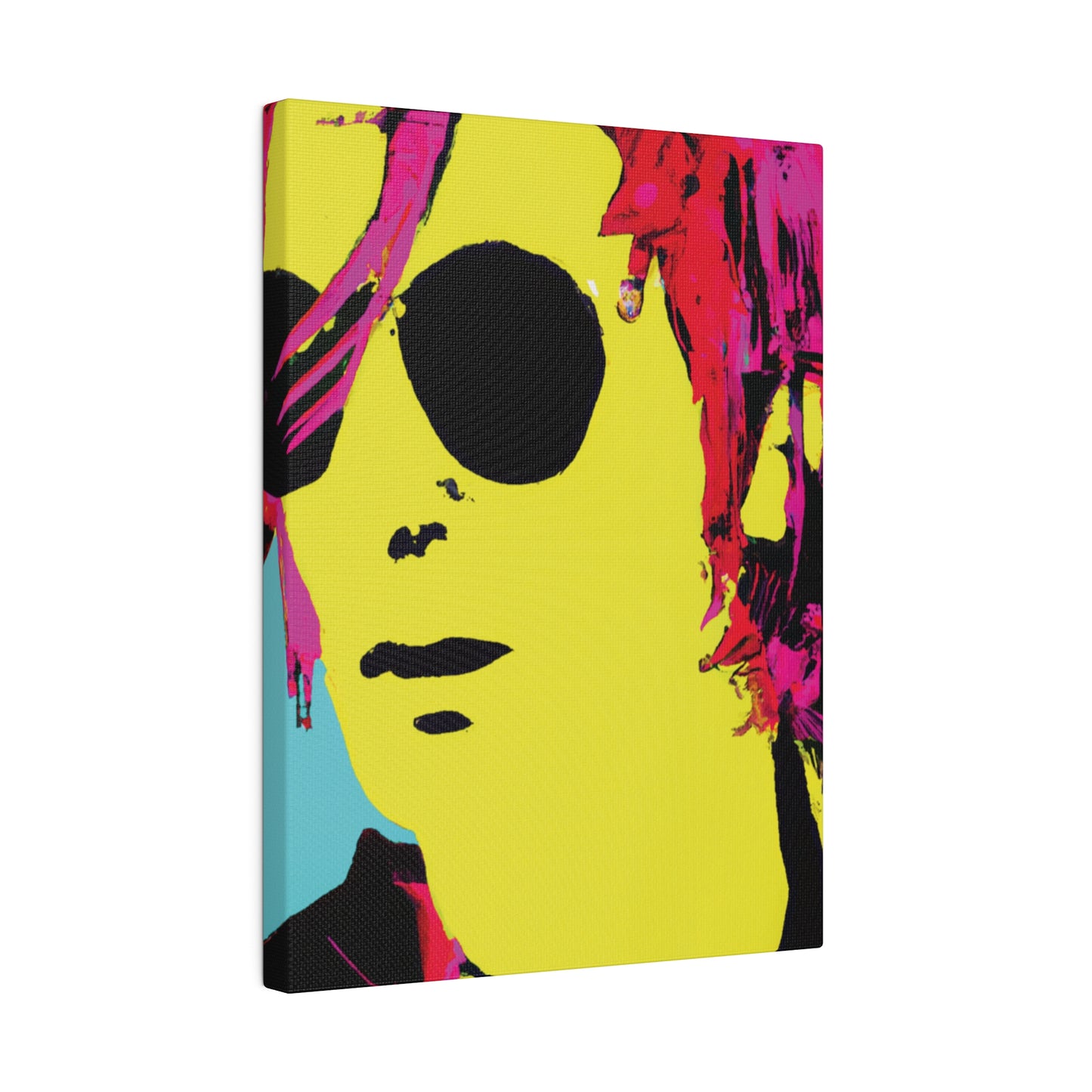 4543A - Rockstar Painting Print | Face | Abstract | Poster | Home Decor | Wall Art | Music Art | Canvas