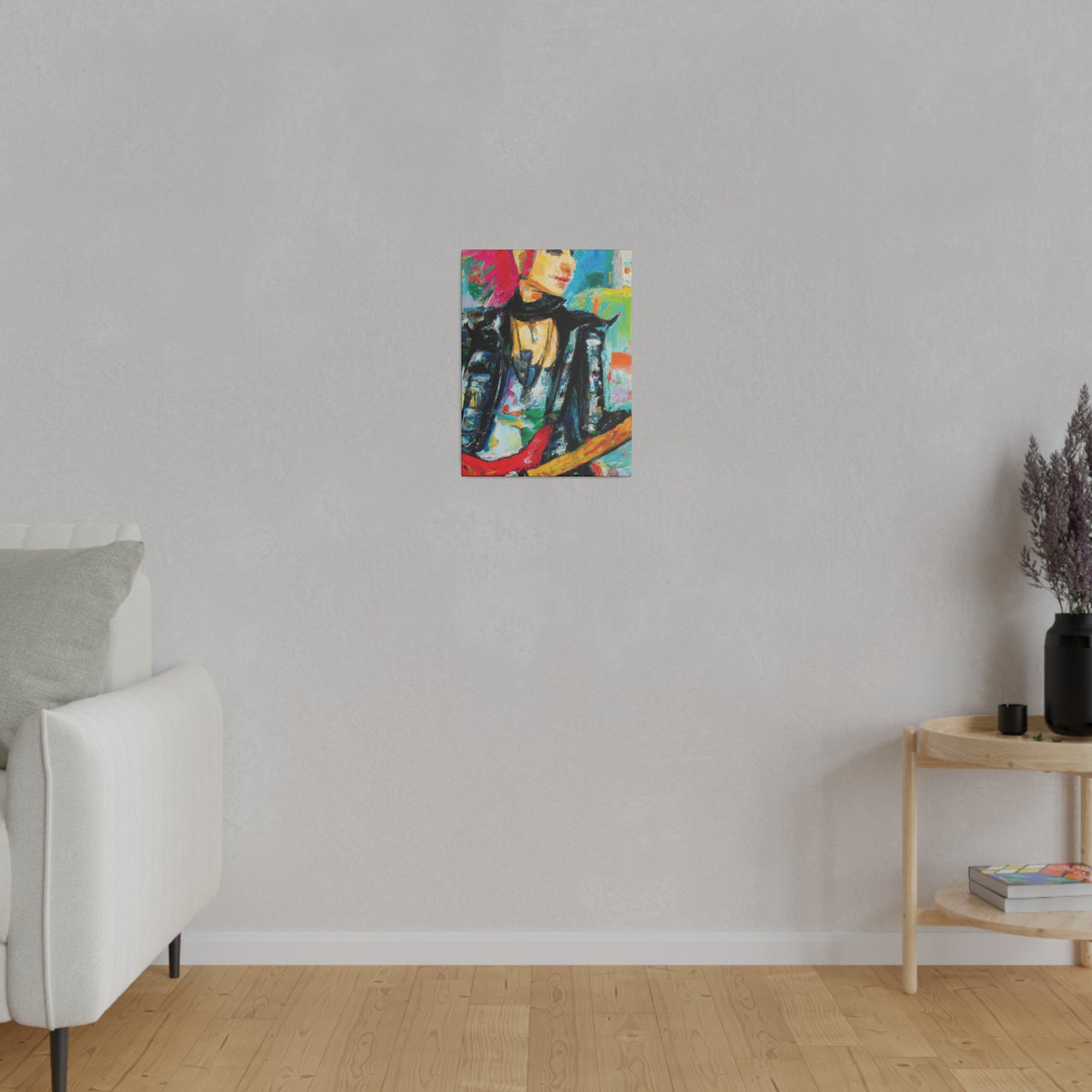 9554L - Rockstar Oil Painting Style Print | Poster | Home Decor | Wall Art | Music Art | Canvas