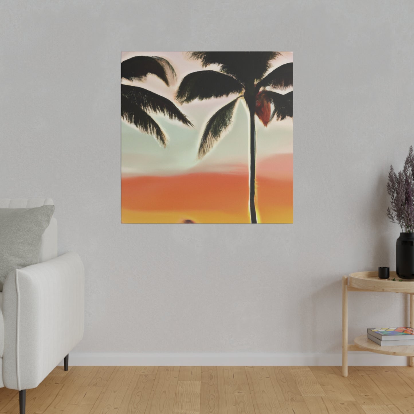 8646K - Miami Beach Sunset Painting Print | Miami | Beach | Sunset | Poster | Home Decor | Wall Art | Canvas