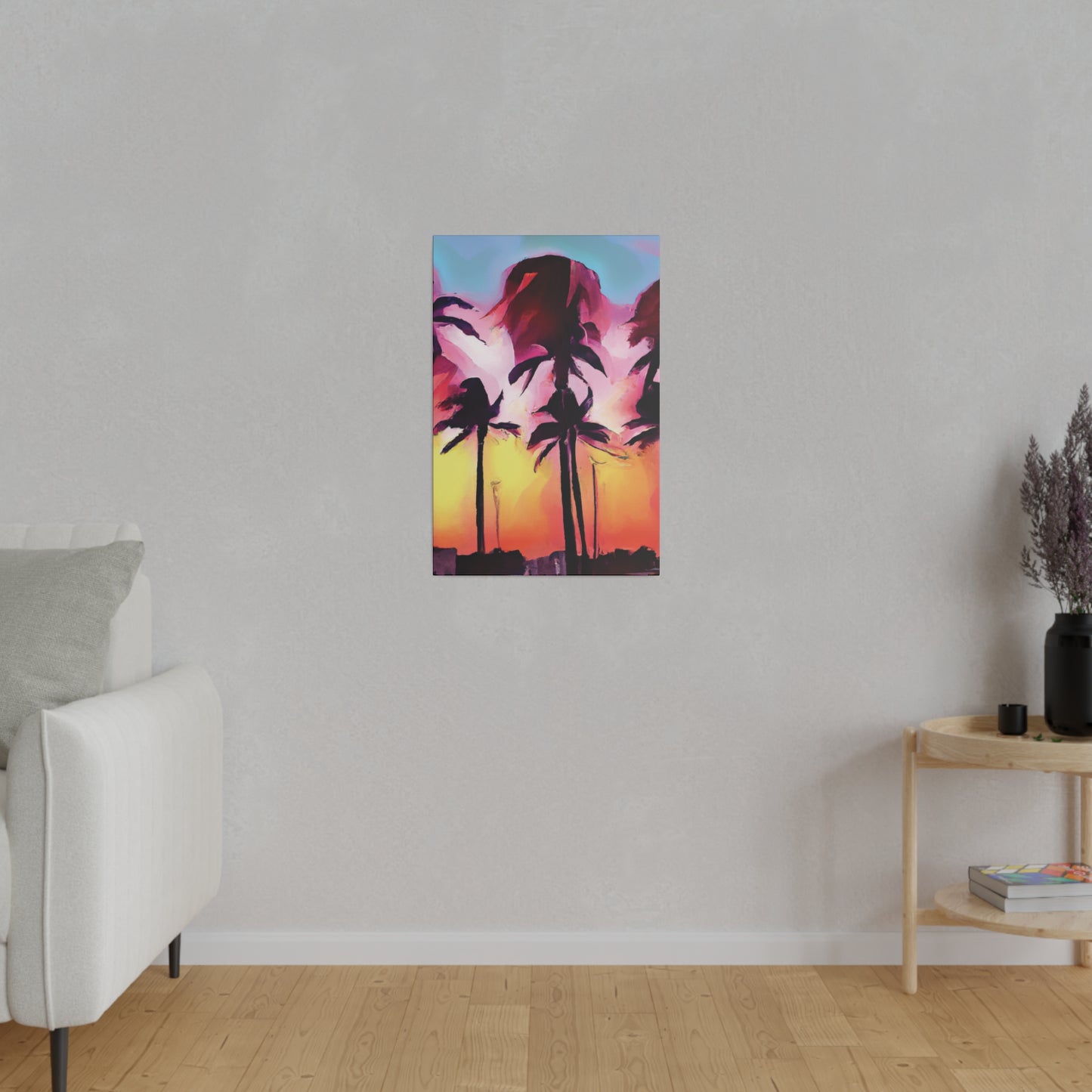 4536X - Miami Beach Sunset Painting Print | Miami | Beach | Sunset | Poster | Home Decor | Wall Art | Canvas