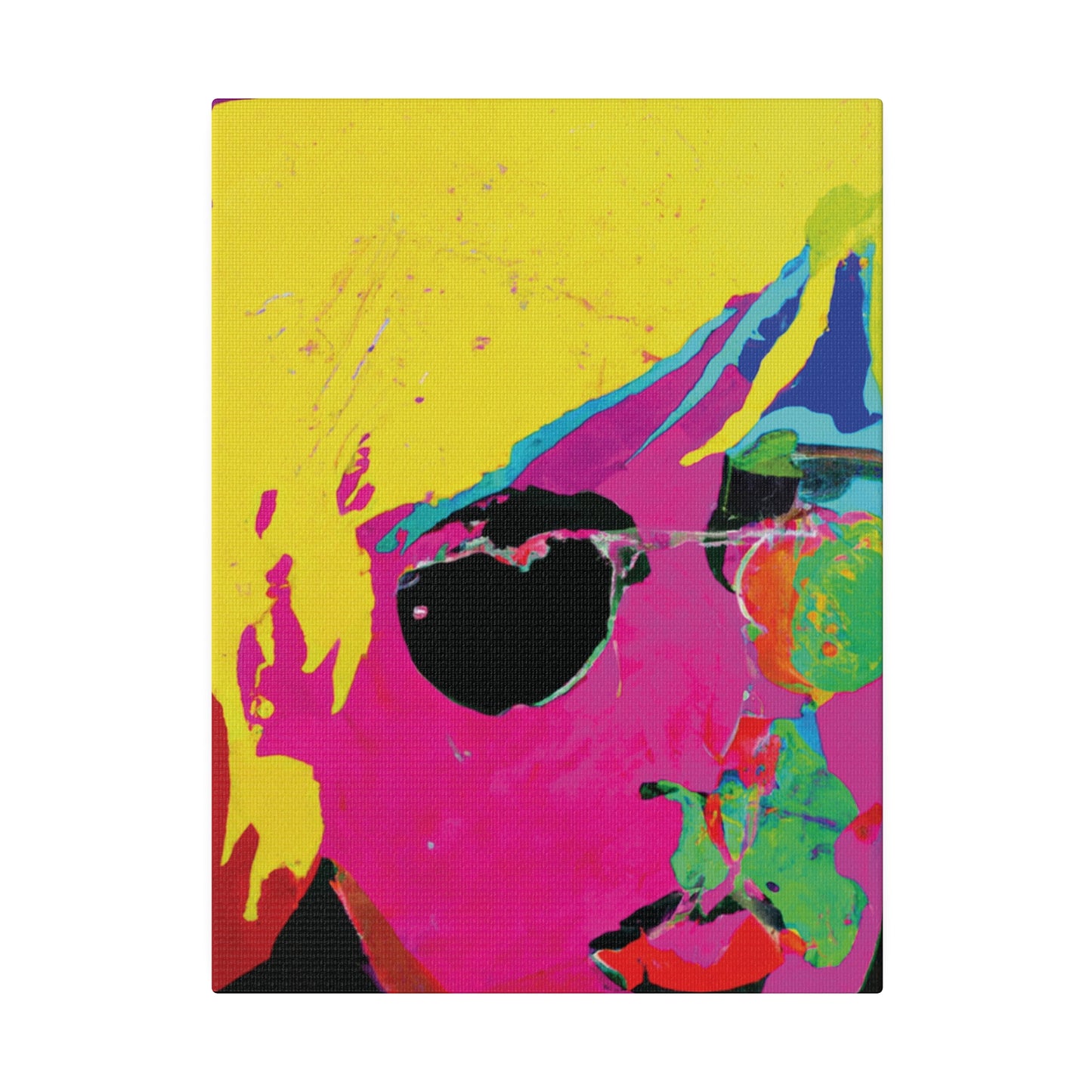 7141U - Rockstar Painting Print | Face | Abstract | Poster | Home Decor | Wall Art | Music Art | Canvas