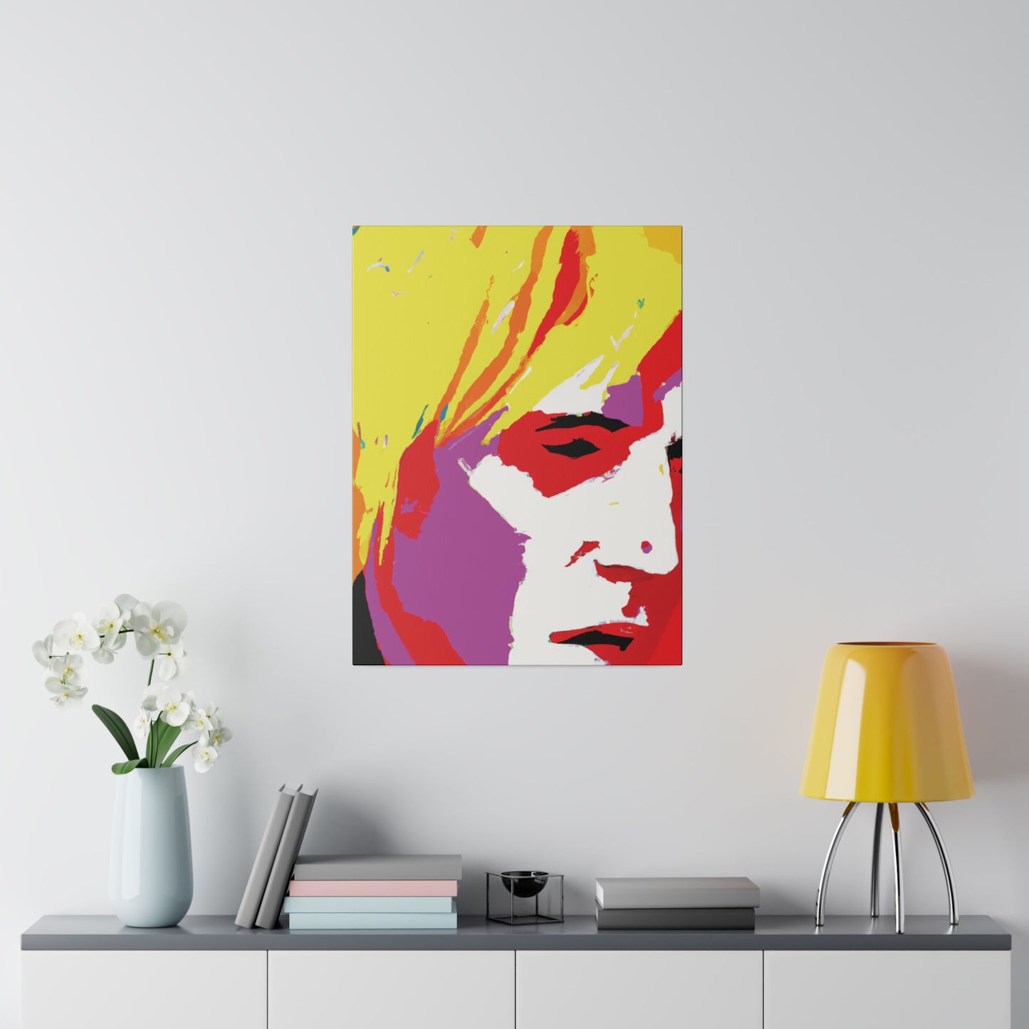 175X - Rockstar Painting Print | Face | Abstract | Poster | Home Decor | Wall Art | Music Art | Canvas