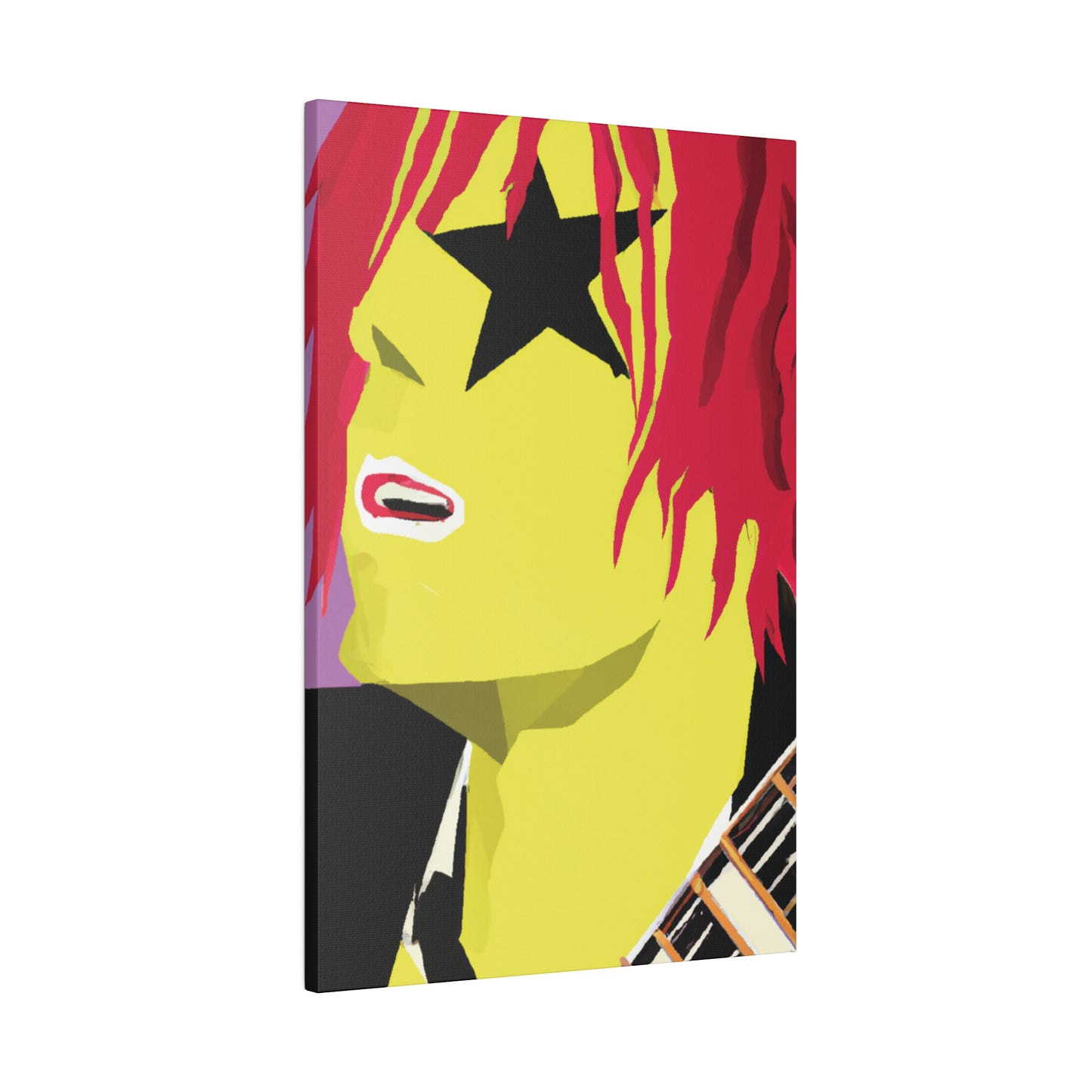 3268R - Rockstar Painting Print | Face | Abstract | Poster | Home Decor | Wall Art | Music Art | Canvas