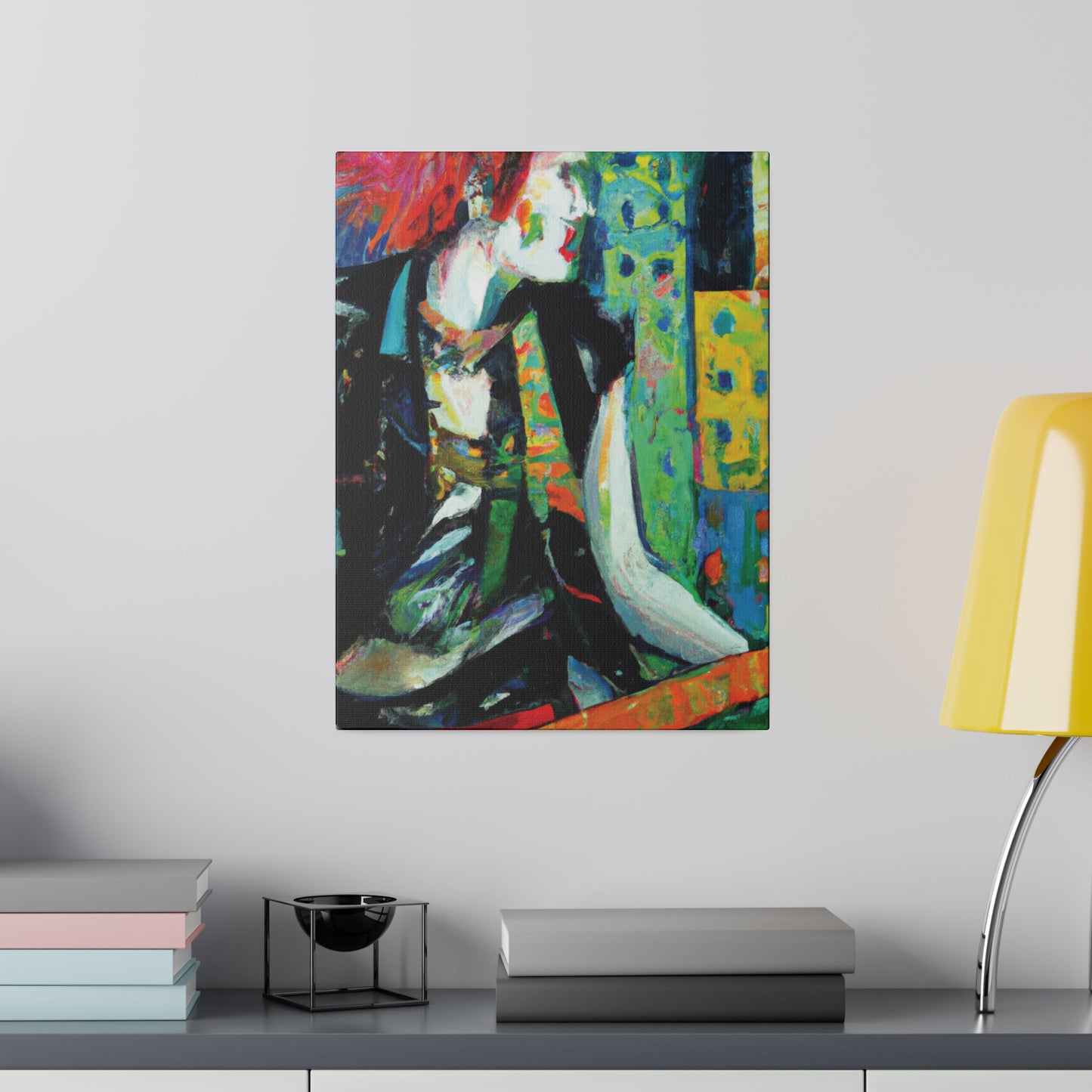 8726V - Rockstar Oil Painting Style Print | Poster | Home Decor | Wall Art | Music Art | Canvas