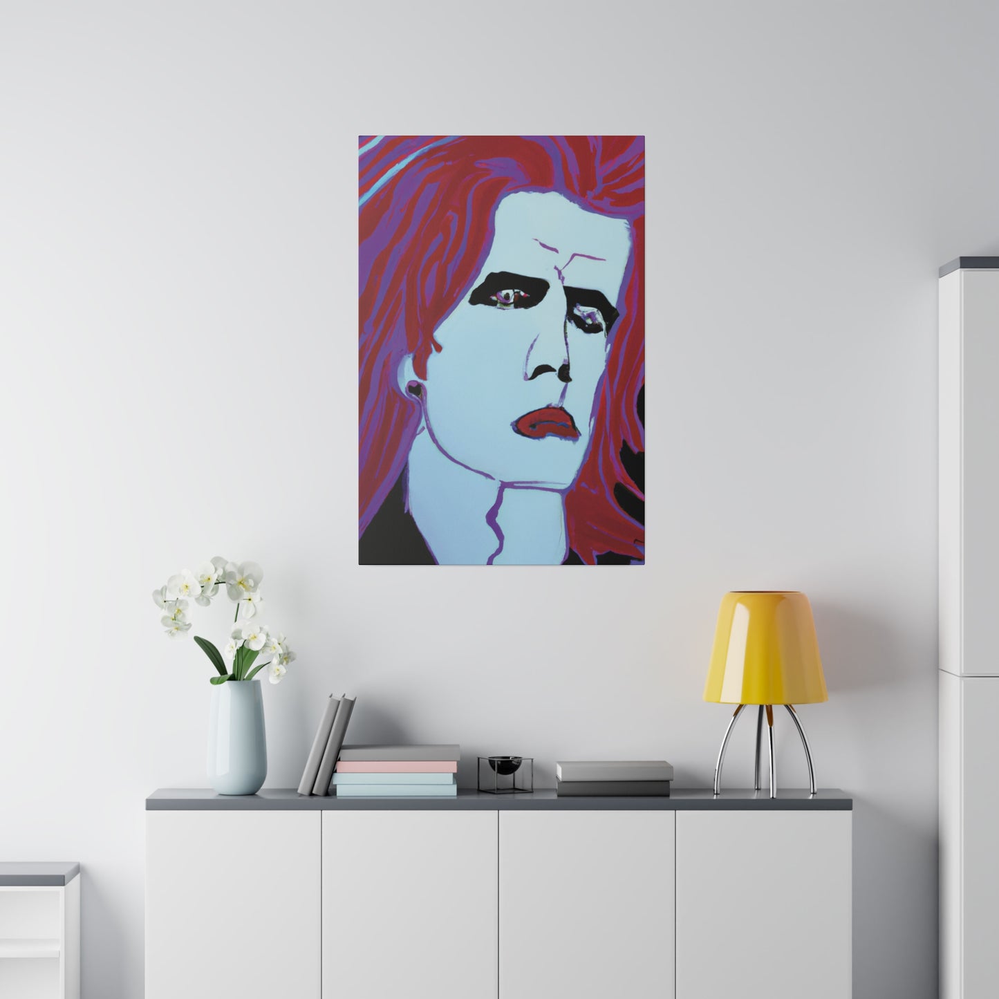 9068G - Rockstar Painting Print | Face | Abstract | Poster | Home Decor | Wall Art | Music Art | Canvas