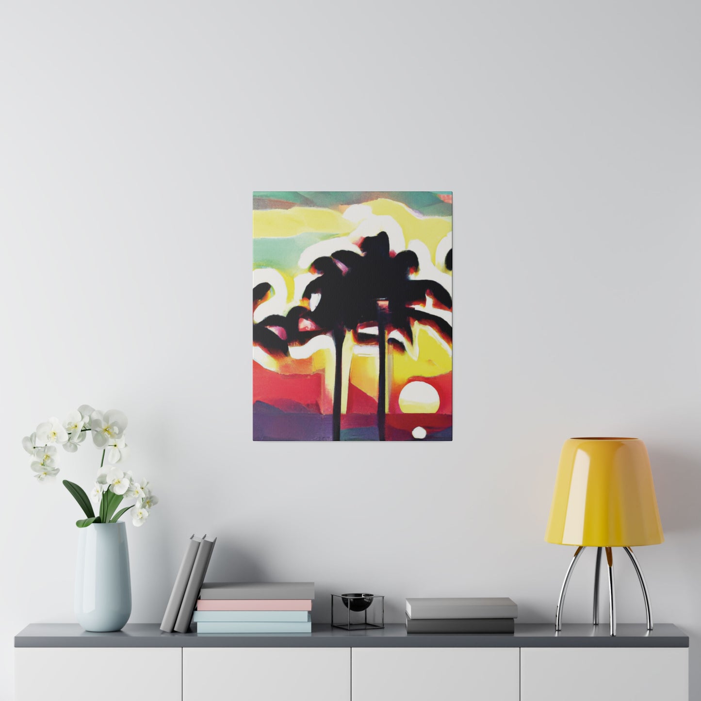 4134X - Miami Beach Sunset Painting Print | Miami | Beach | Sunset | Poster | Home Decor | Wall Art | Canvas