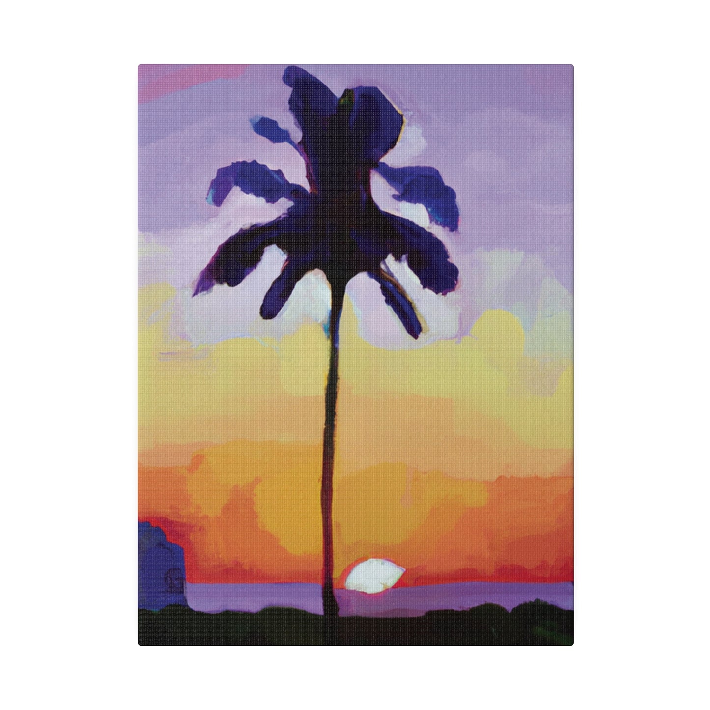 8495G - Miami Beach Sunset Painting Print | Miami | Beach | Sunset | Poster | Home Decor | Wall Art | Canvas