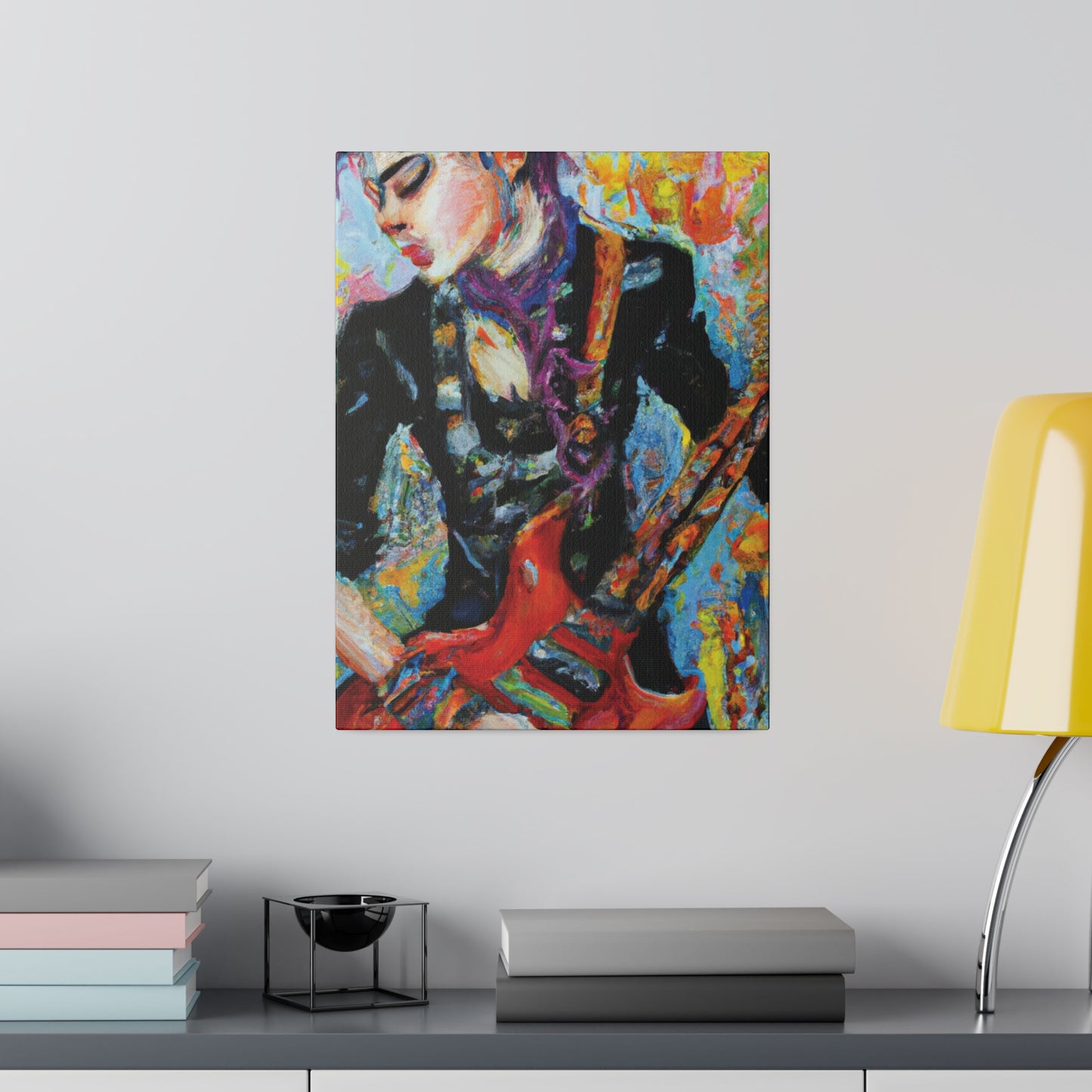 7123G - Rockstar Oil Painting Style Print | Poster | Home Decor | Wall Art | Music Art | Canvas