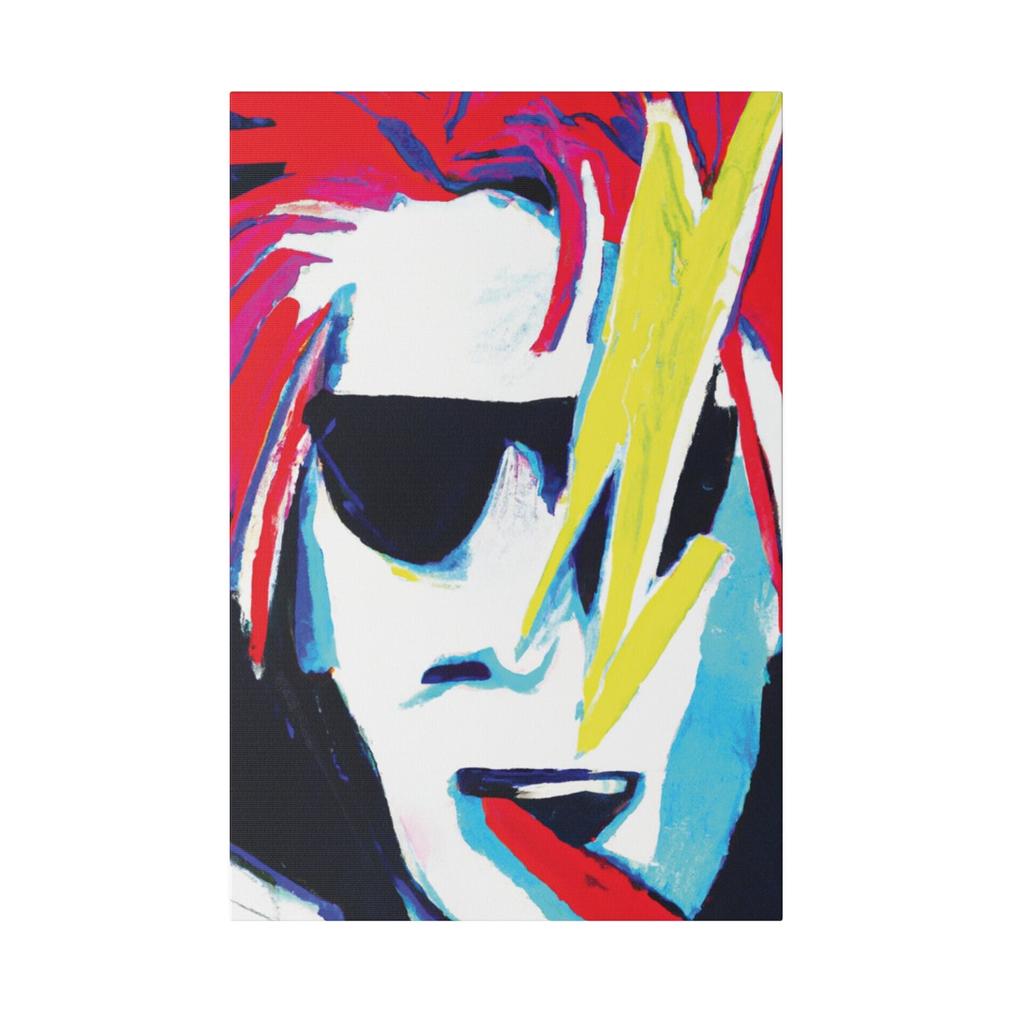 6481K - Rockstar Painting Print | Face | Abstract | Poster | Home Decor | Wall Art | Music Art | Canvas