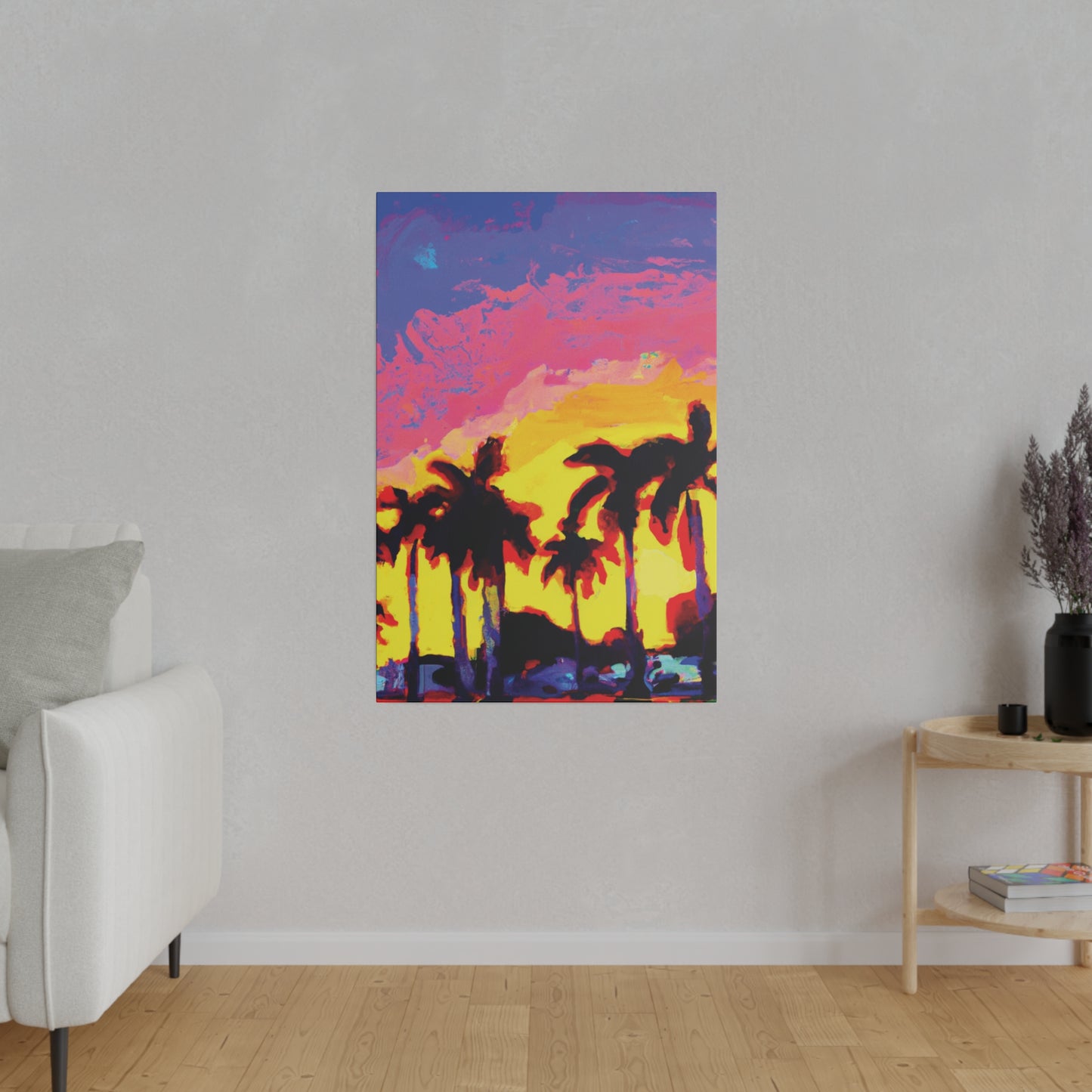9284G - Miami Beach Sunset Painting Print | Miami | Beach | Sunset | Poster | Home Decor | Wall Art | Canvas