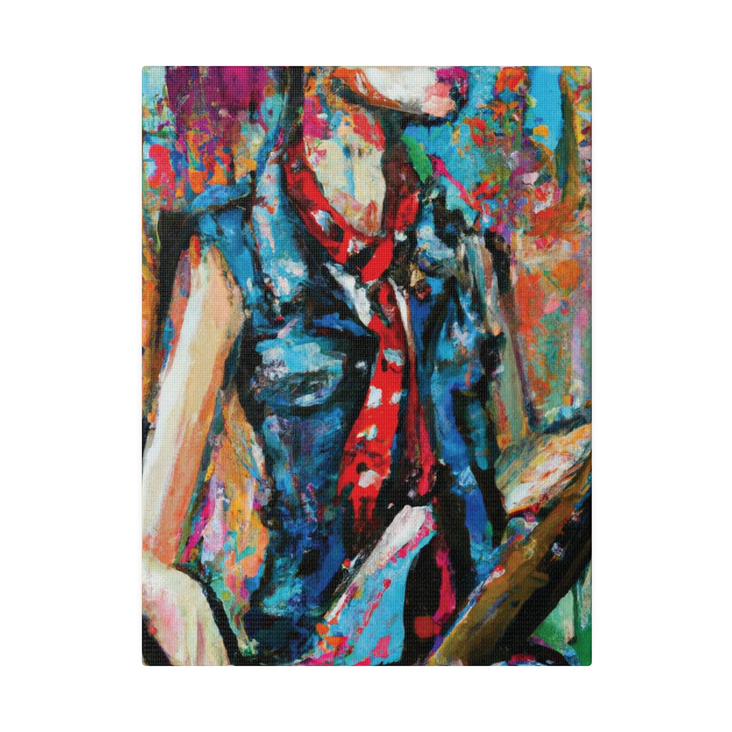 9405R - Rockstar Oil Painting Style Print | Poster | Home Decor | Wall Art | Music Art | Canvas