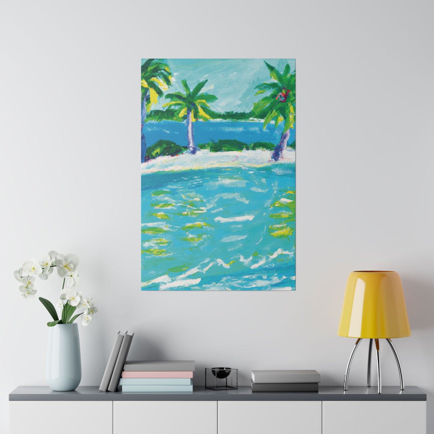 9256K - Bahamas Ocean Painting Print | Bahamas | Ocean | Beach | Poster | Home Decor | Wall Art | Canvas