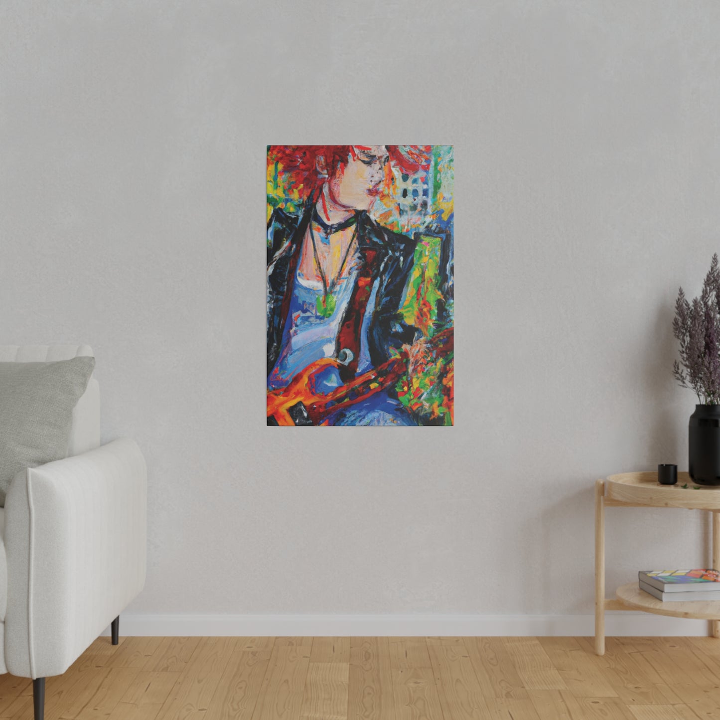 9144X - Rockstar Oil Painting Style Print | Poster | Home Decor | Wall Art | Music Art | Canvas