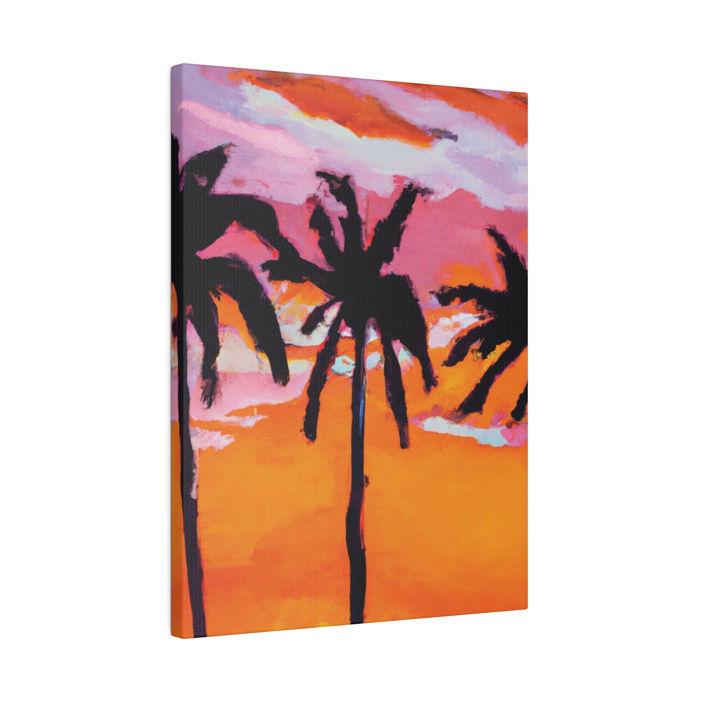 4491U - Miami Beach Sunset Painting Print | Miami | Beach | Sunset | Poster | Home Decor | Wall Art | Canvas