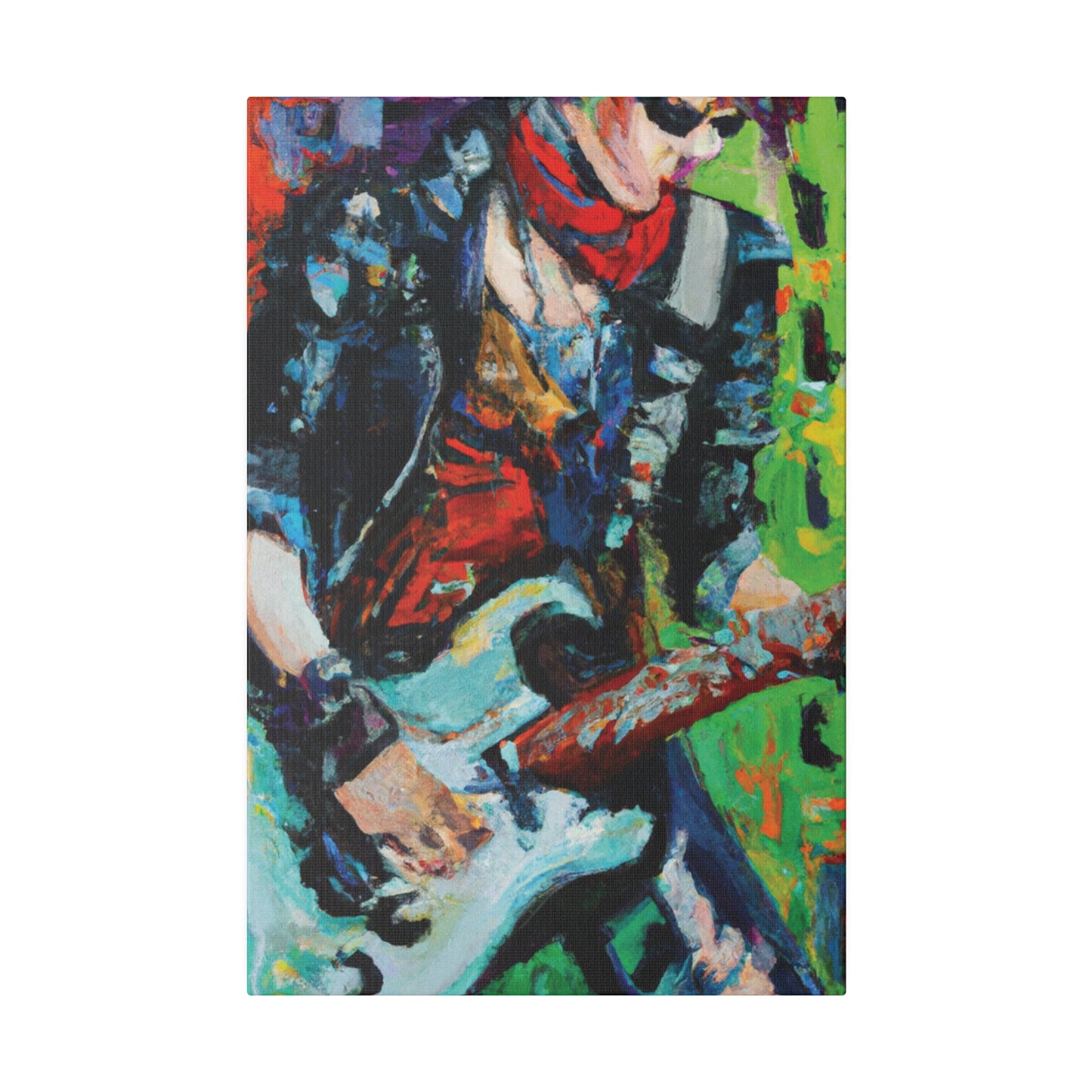 4485G - Rockstar Oil Painting Style Print | Poster | Home Decor | Wall Art | Music Art | Canvas