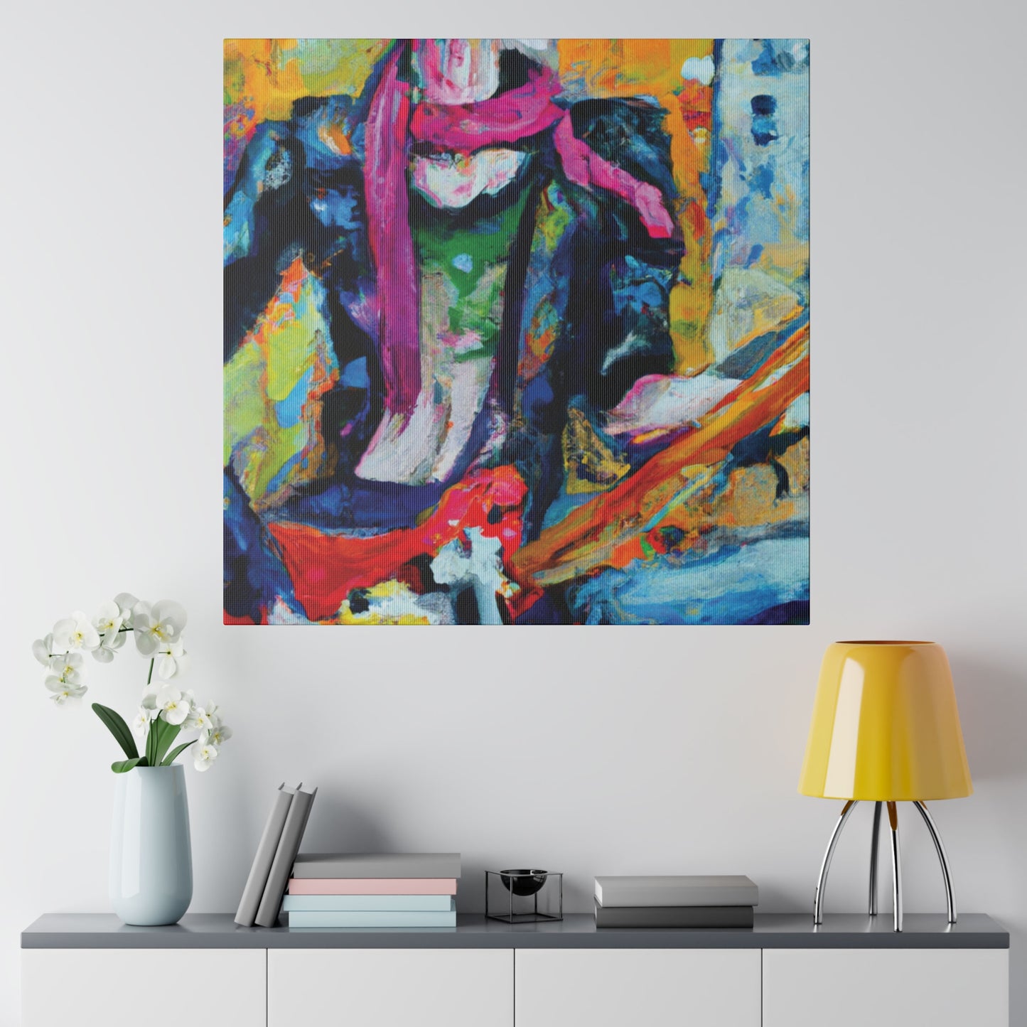 2736R - Rockstar Oil Painting Style Print | Poster | Home Decor | Wall Art | Music Art | Canvas