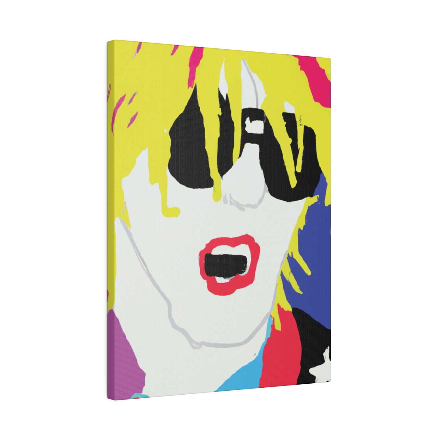 5917X - Rockstar Painting Print | Face | Abstract | Poster | Home Decor | Wall Art | Music Art | Canvas