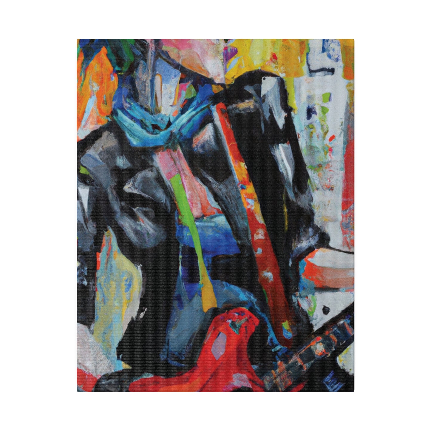 3614G - Rockstar Oil Painting Style Print | Poster | Home Decor | Wall Art | Music Art | Canvas