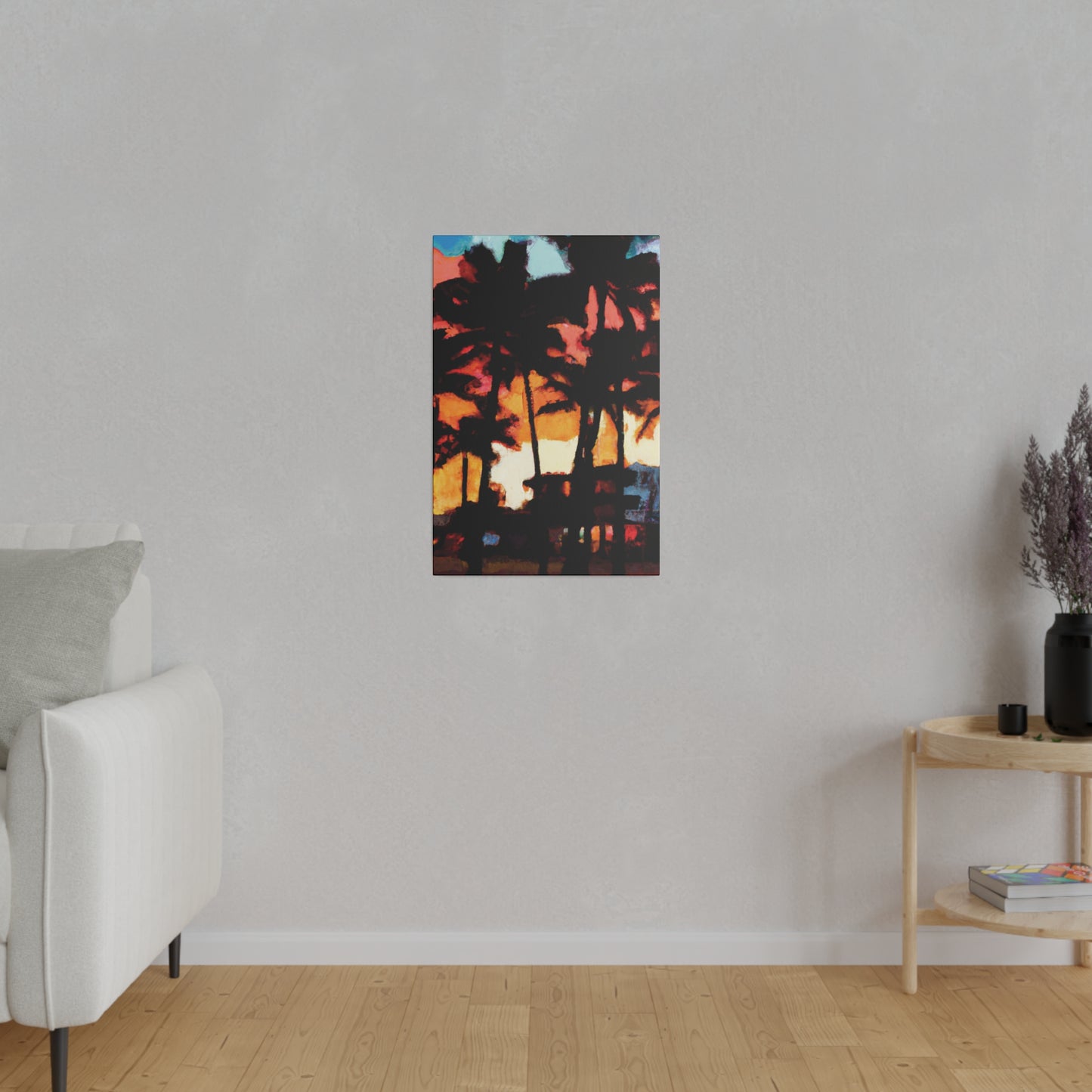 8498K - Miami Beach Sunset Painting Print | Miami | Beach | Sunset | Poster | Home Decor | Wall Art | Canvas