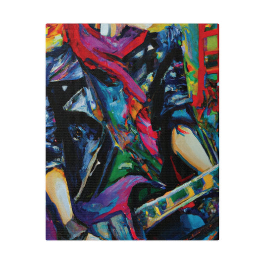 9413L - Rockstar Oil Painting Style Print | Poster | Home Decor | Wall Art | Music Art | Canvas