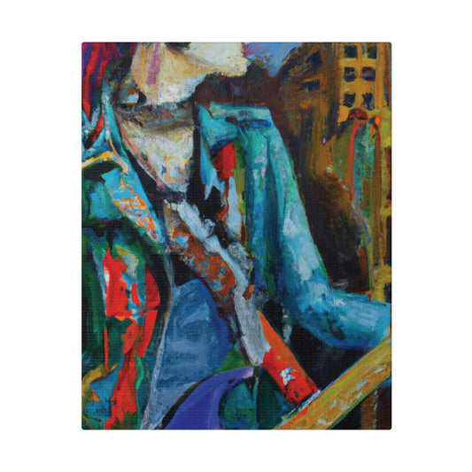 8911G - Rockstar Oil Painting Style Print | Poster | Home Decor | Wall Art | Music Art | Canvas