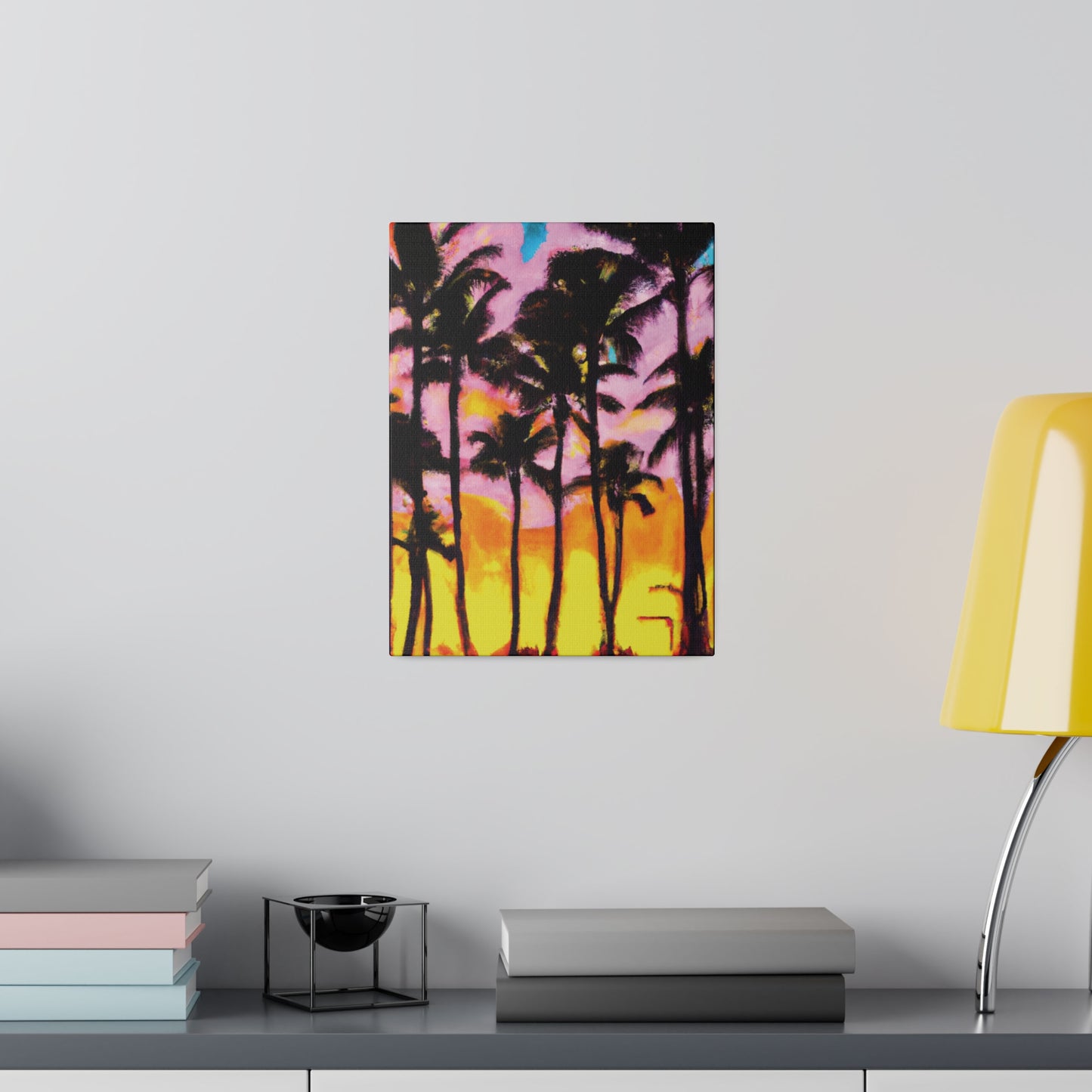 6202Q - Miami Beach Sunset Painting Print | Miami | Beach | Sunset | Poster | Home Decor | Wall Art | Canvas