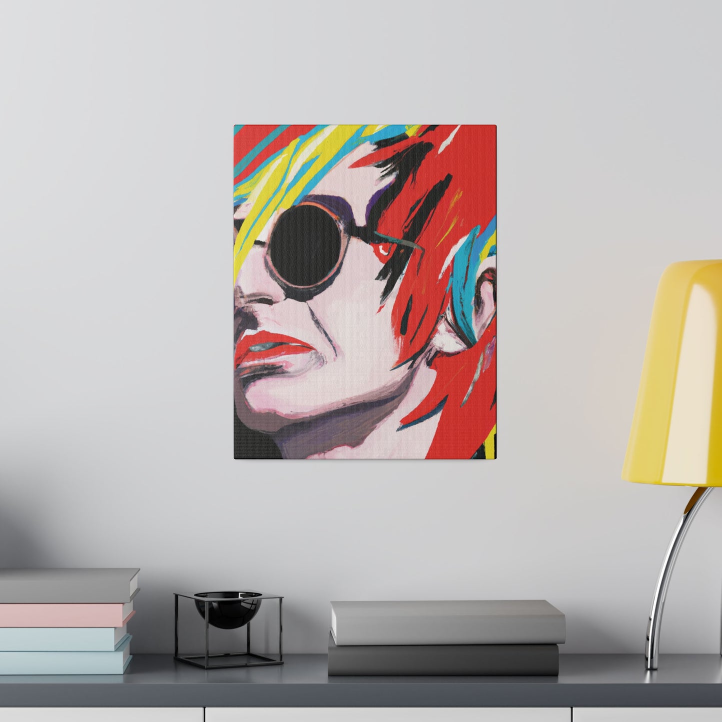 9573V - Rockstar Painting Print | Face | Abstract | Poster | Home Decor | Wall Art | Music Art | Canvas