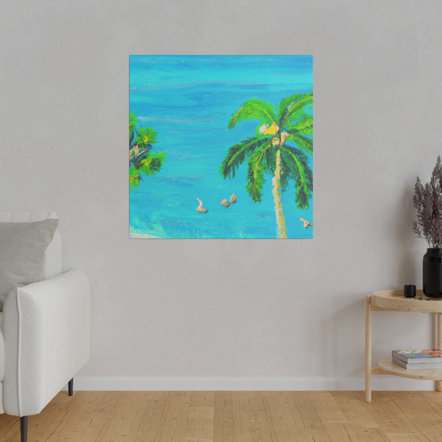 3749J - Bahamas Ocean Painting Print | Bahamas | Ocean | Beach | Poster | Home Decor | Wall Art | Canvas