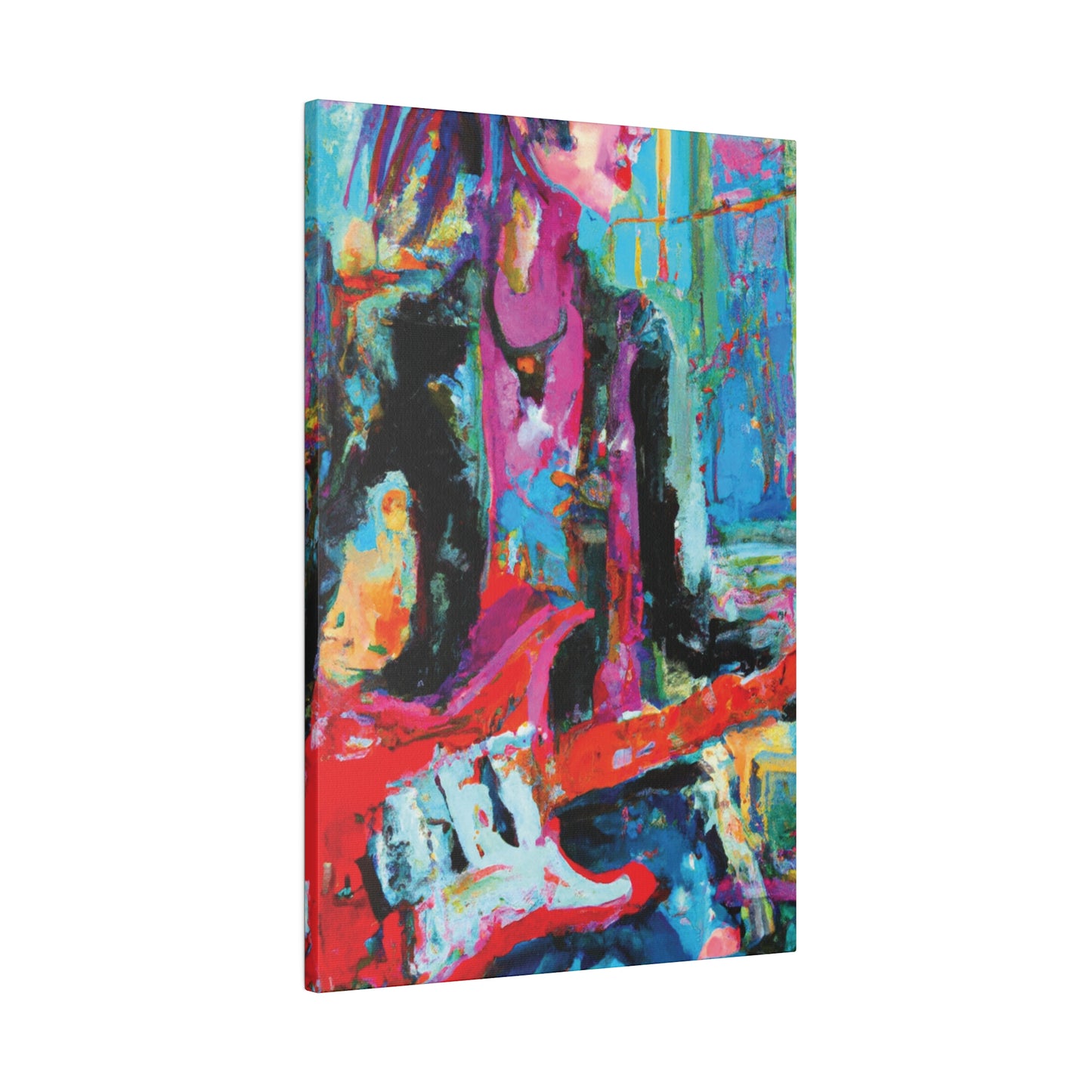 6159G - Rockstar Oil Painting Style Print | Poster | Home Decor | Wall Art | Music Art | Canvas