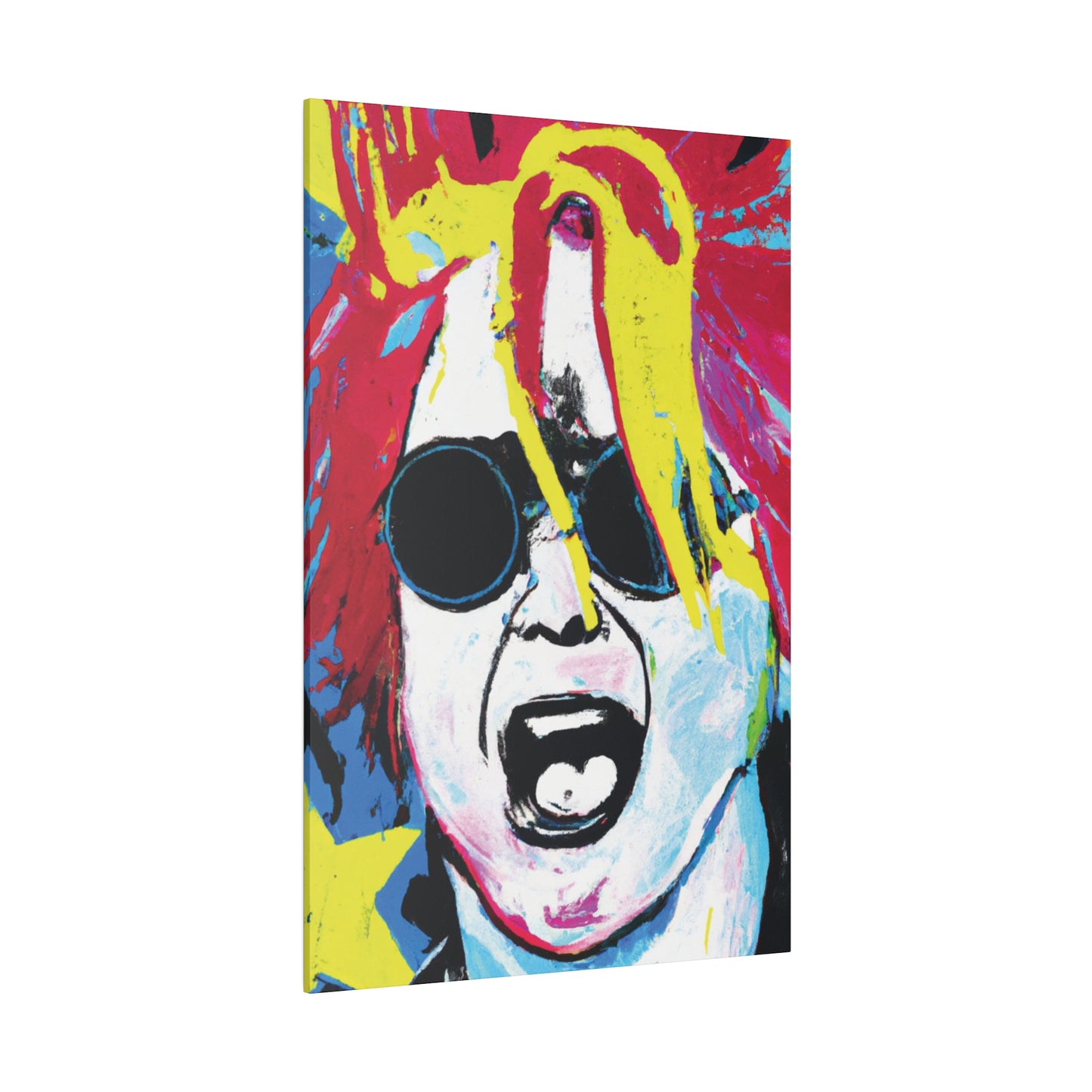 9456X - Rockstar Painting Print | Face | Abstract | Poster | Home Decor | Wall Art | Music Art | Canvas