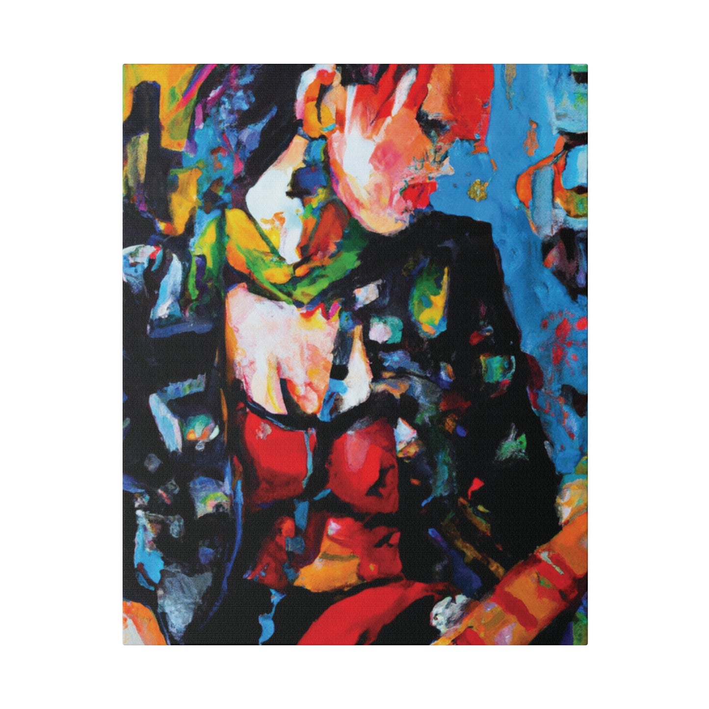 9602B - Rockstar Oil Painting Style Print | Poster | Home Decor | Wall Art | Music Art | Canvas