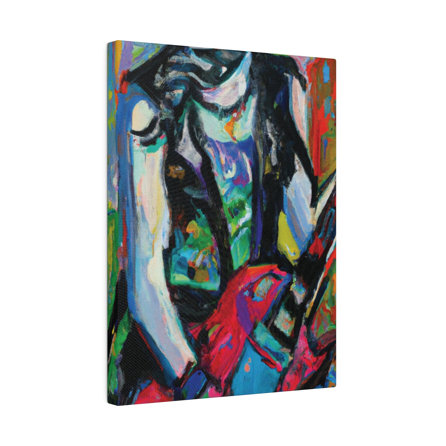 7129F - Rockstar Oil Painting Style Print | Poster | Home Decor | Wall Art | Music Art | Canvas