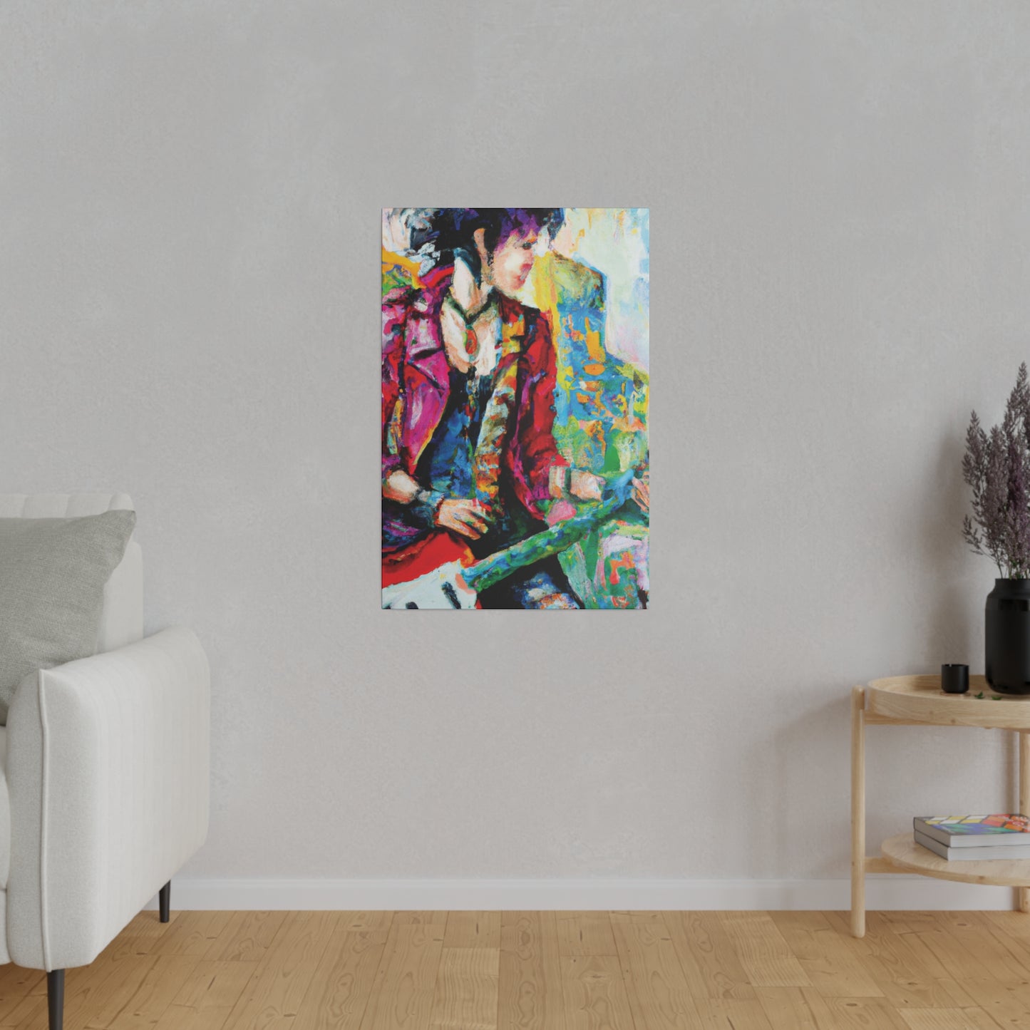 7234K - Rockstar Oil Painting Style Print | Poster | Home Decor | Wall Art | Music Art | Canvas