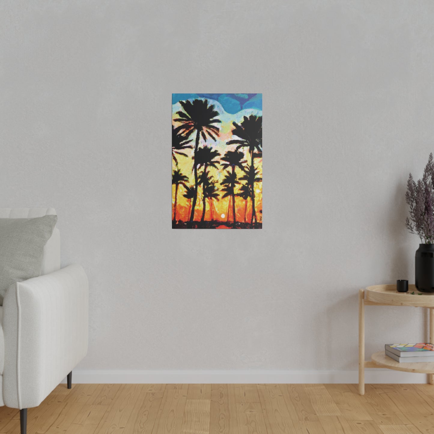 4555V - Miami Beach Sunset Painting Print | Miami | Beach | Sunset | Poster | Home Decor | Wall Art | Canvas