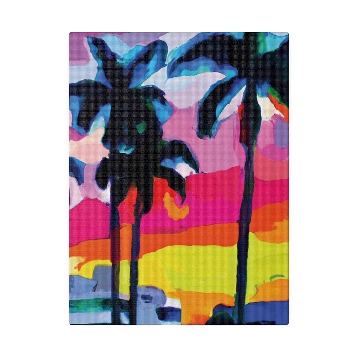 9342C - Miami Beach Sunset Painting Print | Miami | Beach | Sunset | Poster | Home Decor | Wall Art | Canvas
