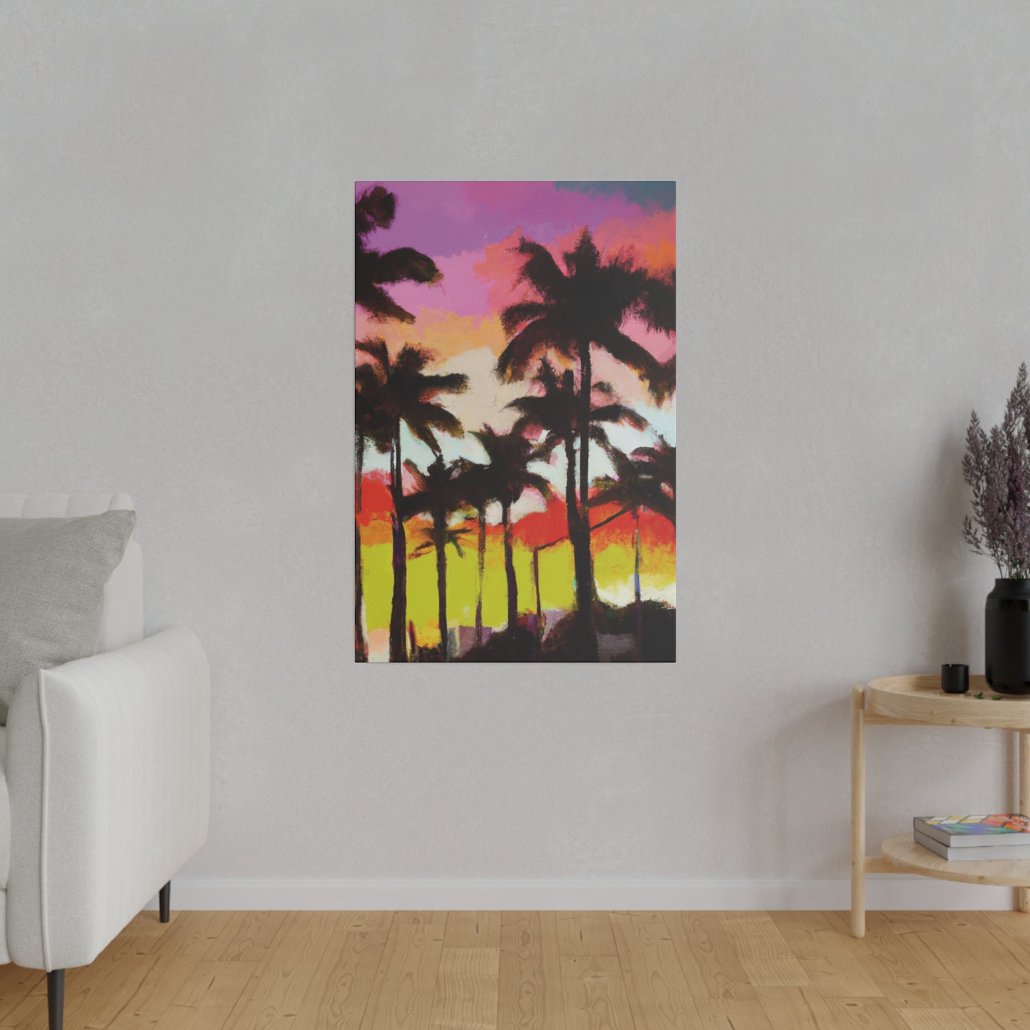 2187U - Miami Beach Sunset Painting Print | Miami | Beach | Sunset | Poster | Home Decor | Wall Art | Canvas