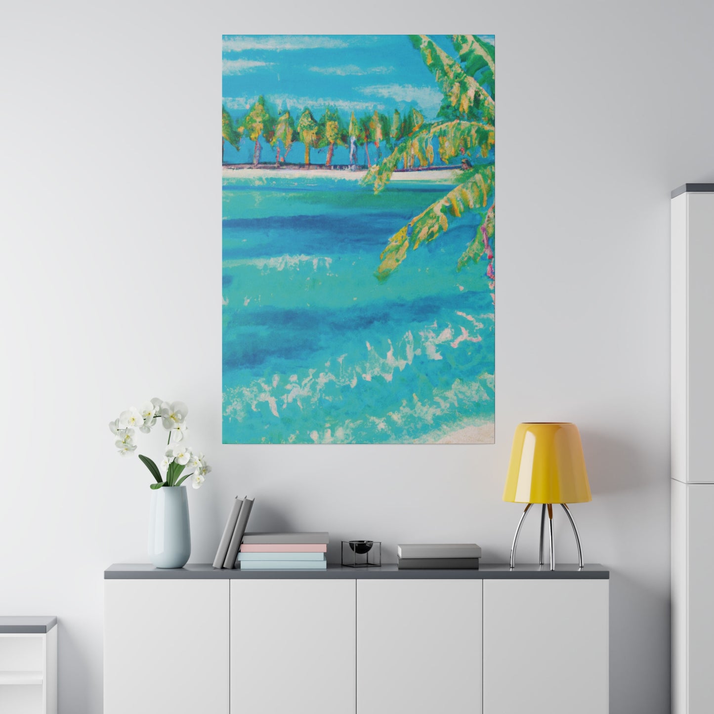 6000X - Bahamas Ocean Painting Print | Bahamas | Ocean | Beach | Poster | Home Decor | Wall Art | Canvas